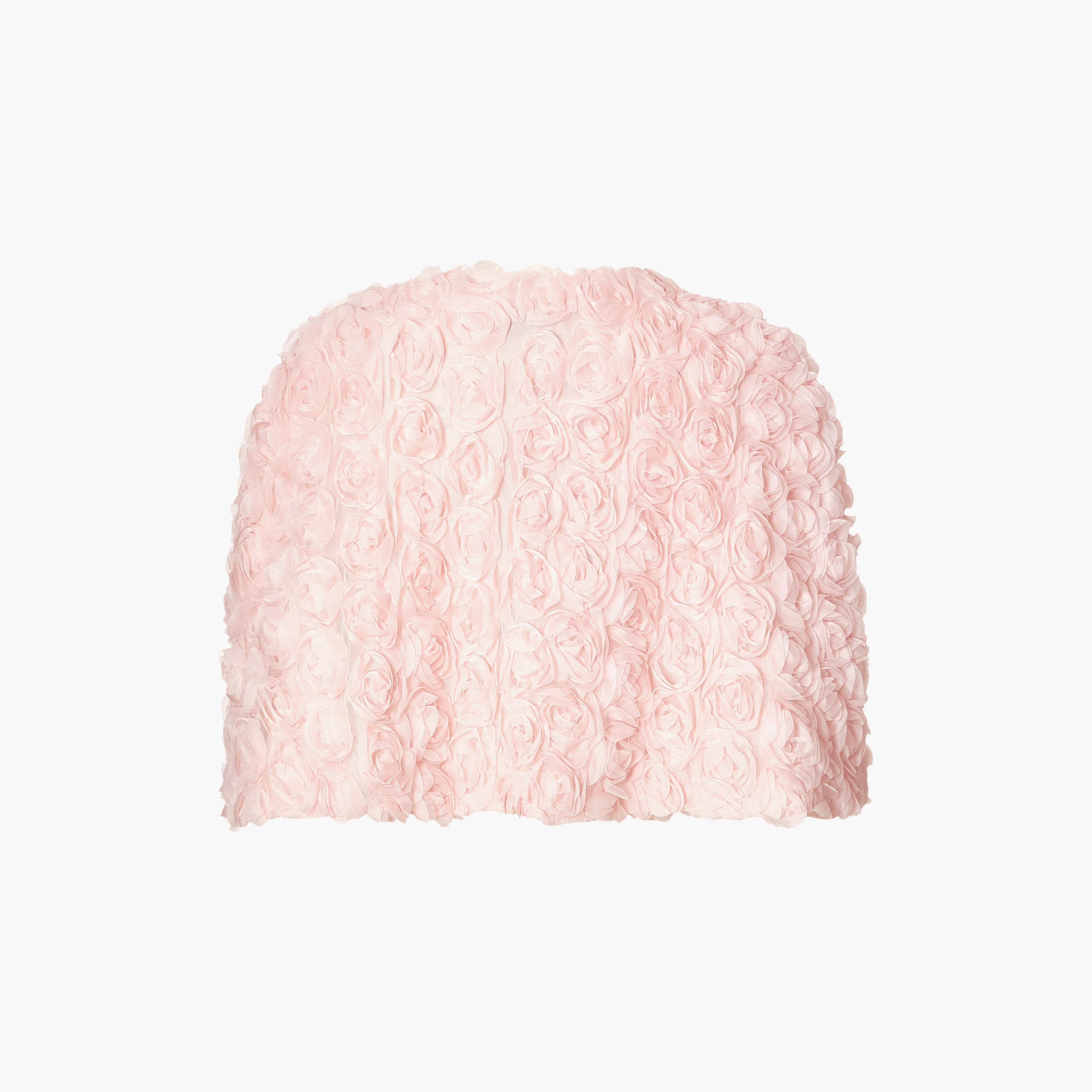 Quiz 3D Floral Chiffon Blush Women's Evening Crop Cape Jacket-women-winterwear-coatsandjackets-jackets-image-6