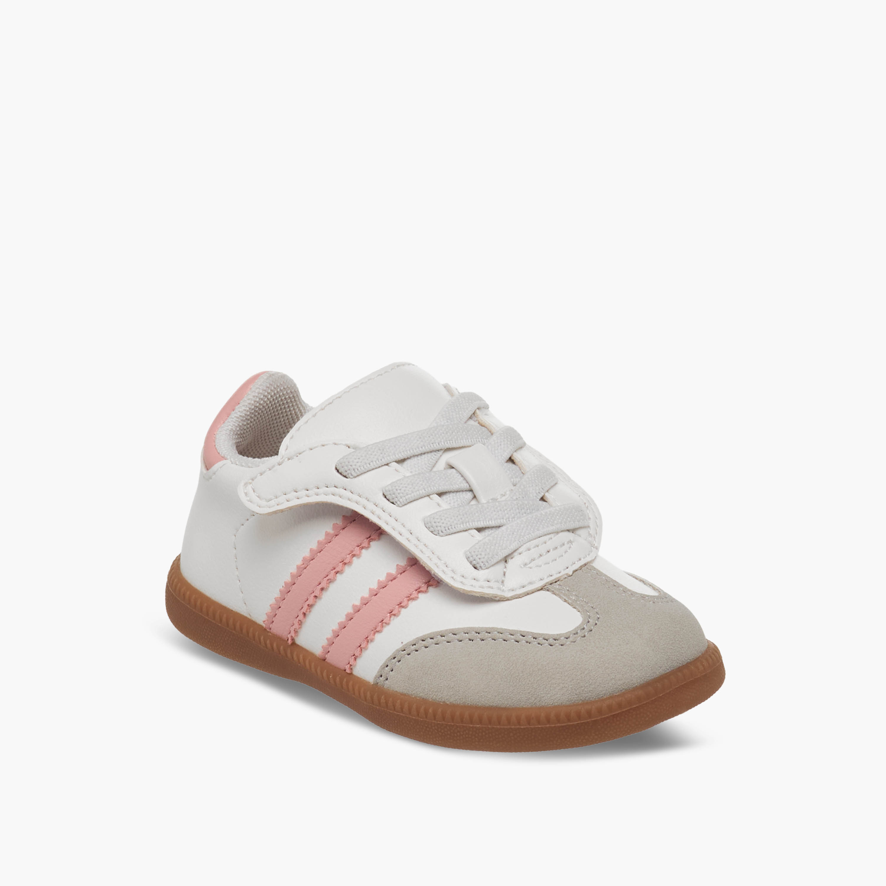 Barefeet Girls Panelled Hook and Loop Sneakers-girls-shoes-sneakers-image-2