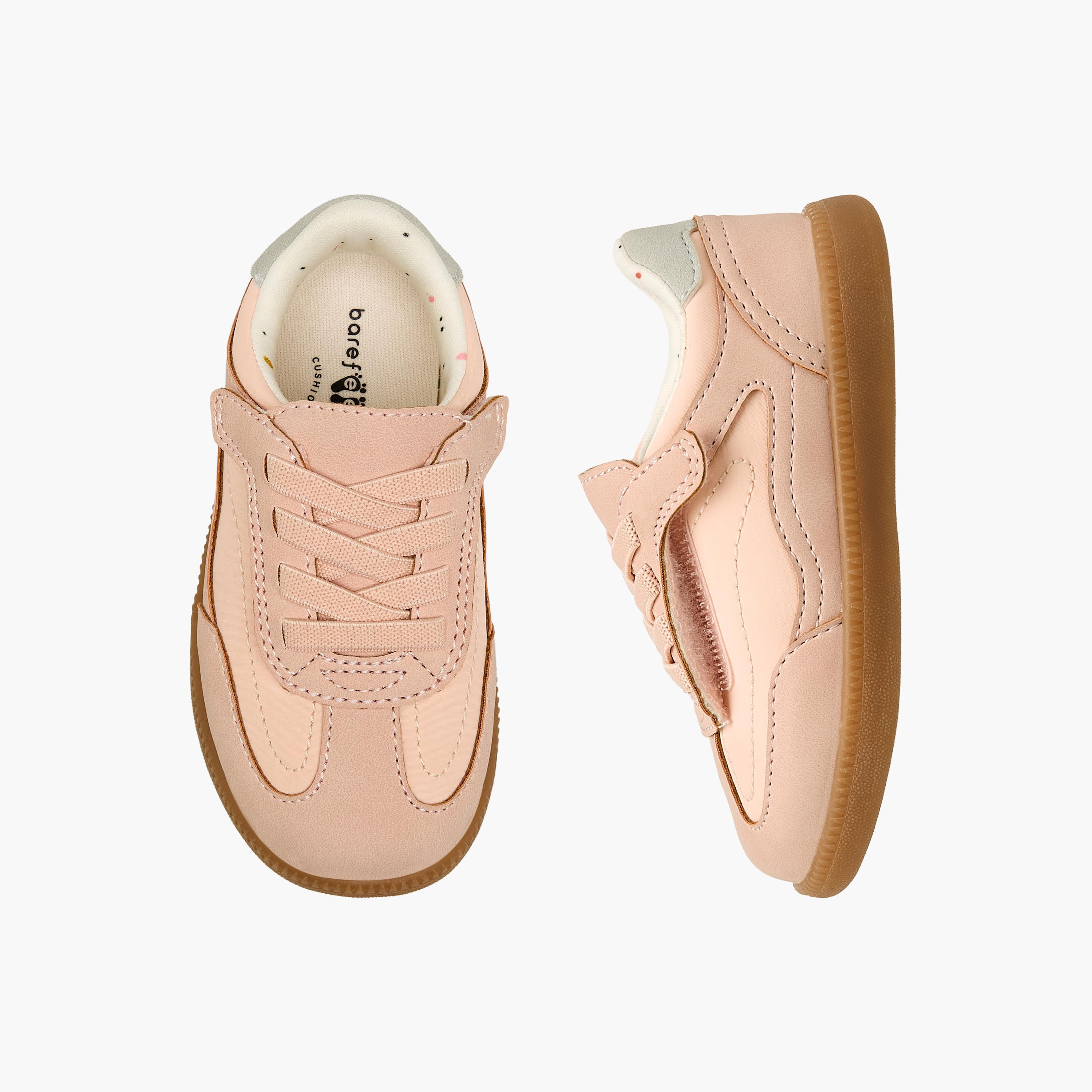 Barefeet Girls Hook & Loop Ankle Sneakers-girls-shoes-sneakers-image-1