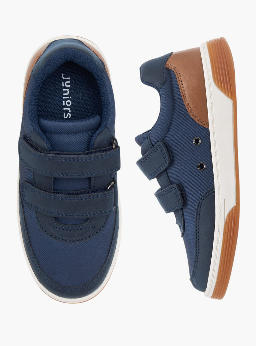 حذاء سنيكرز قوالب ملونة بشريط إغلاق لاصق من جونيورز-boys-shoes-sneakers-image-1