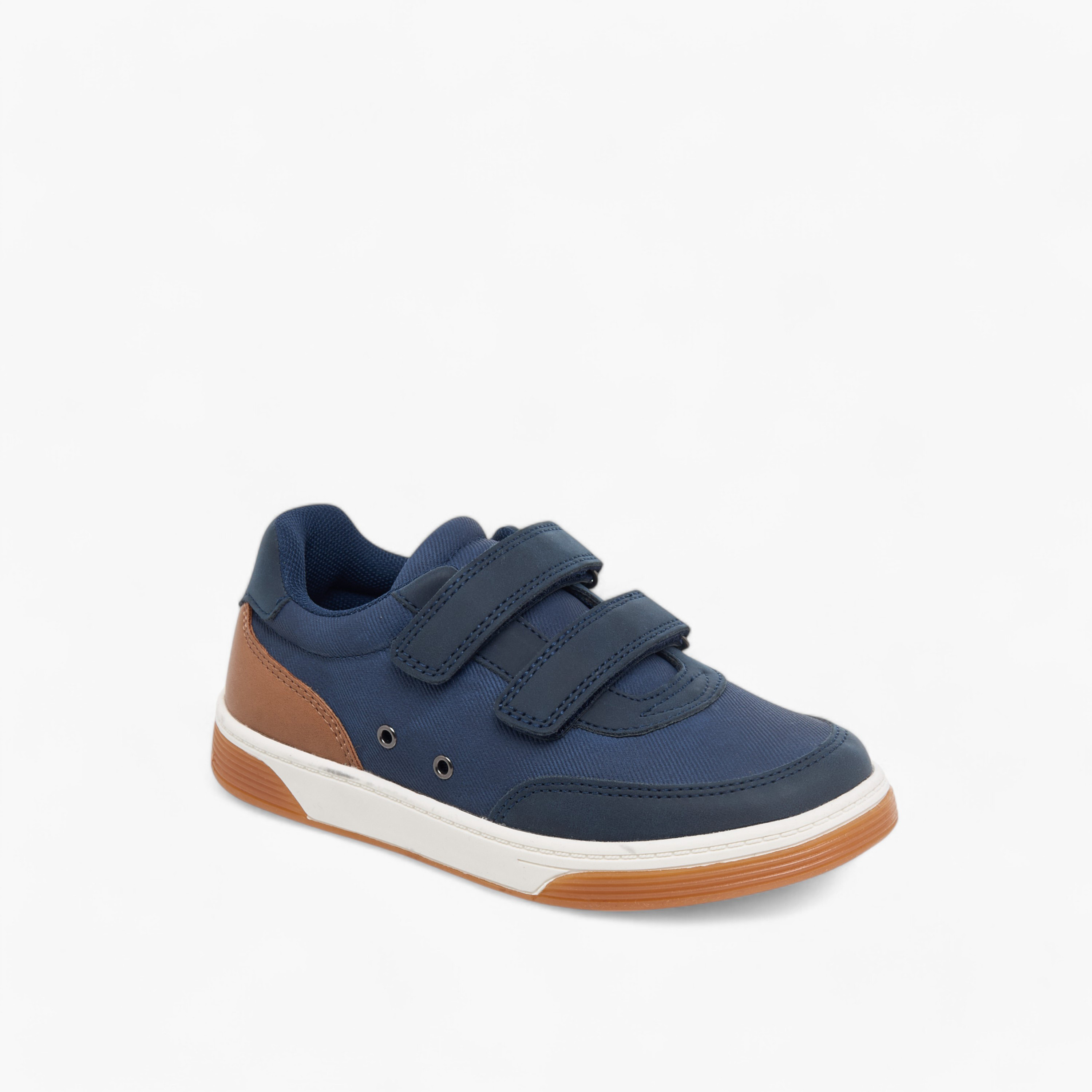 حذاء سنيكرز قوالب ملونة بشريط إغلاق لاصق من جونيورز-boys-shoes-sneakers-image-2