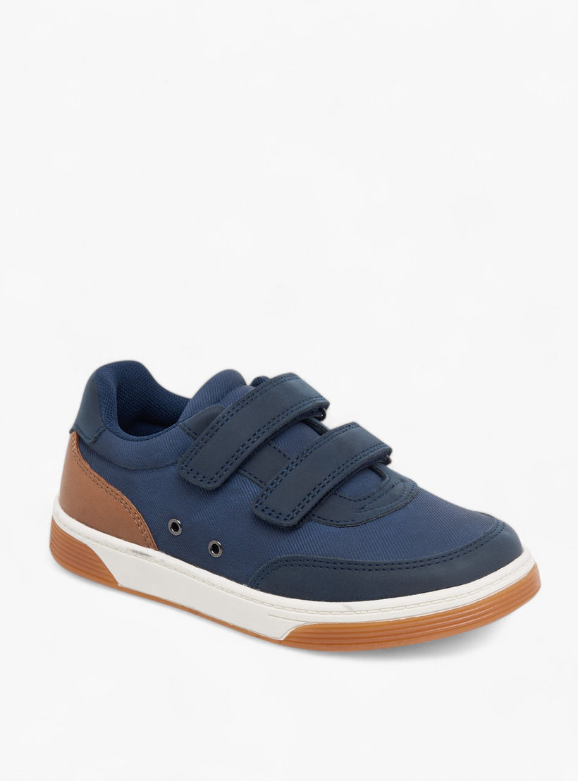 حذاء سنيكرز قوالب ملونة بشريط إغلاق لاصق من جونيورز-boys-shoes-sneakers-image-2