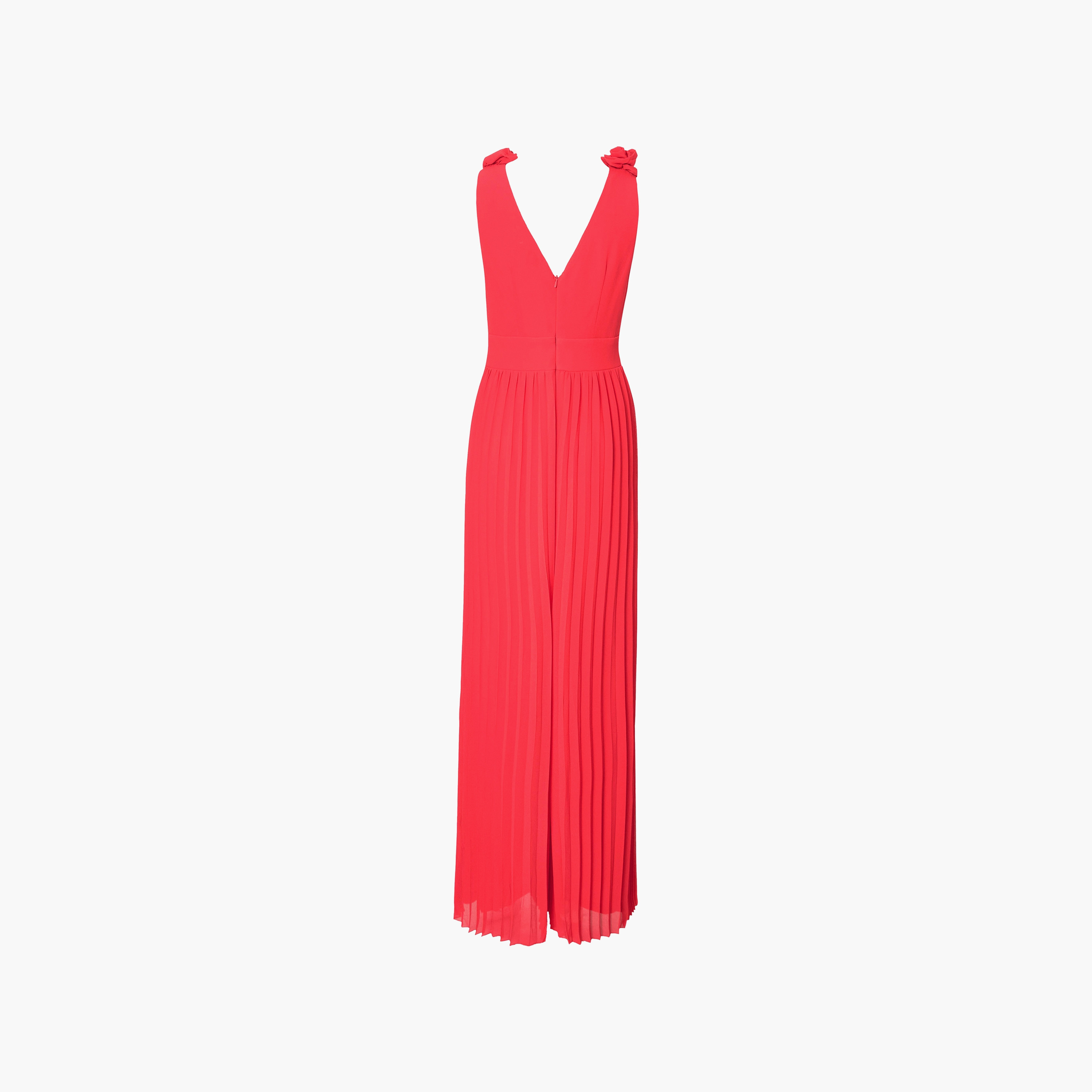 Quiz Pleated Chiffon Red Women's Jumpsuit-women-clothing-jumpsuits-image-6