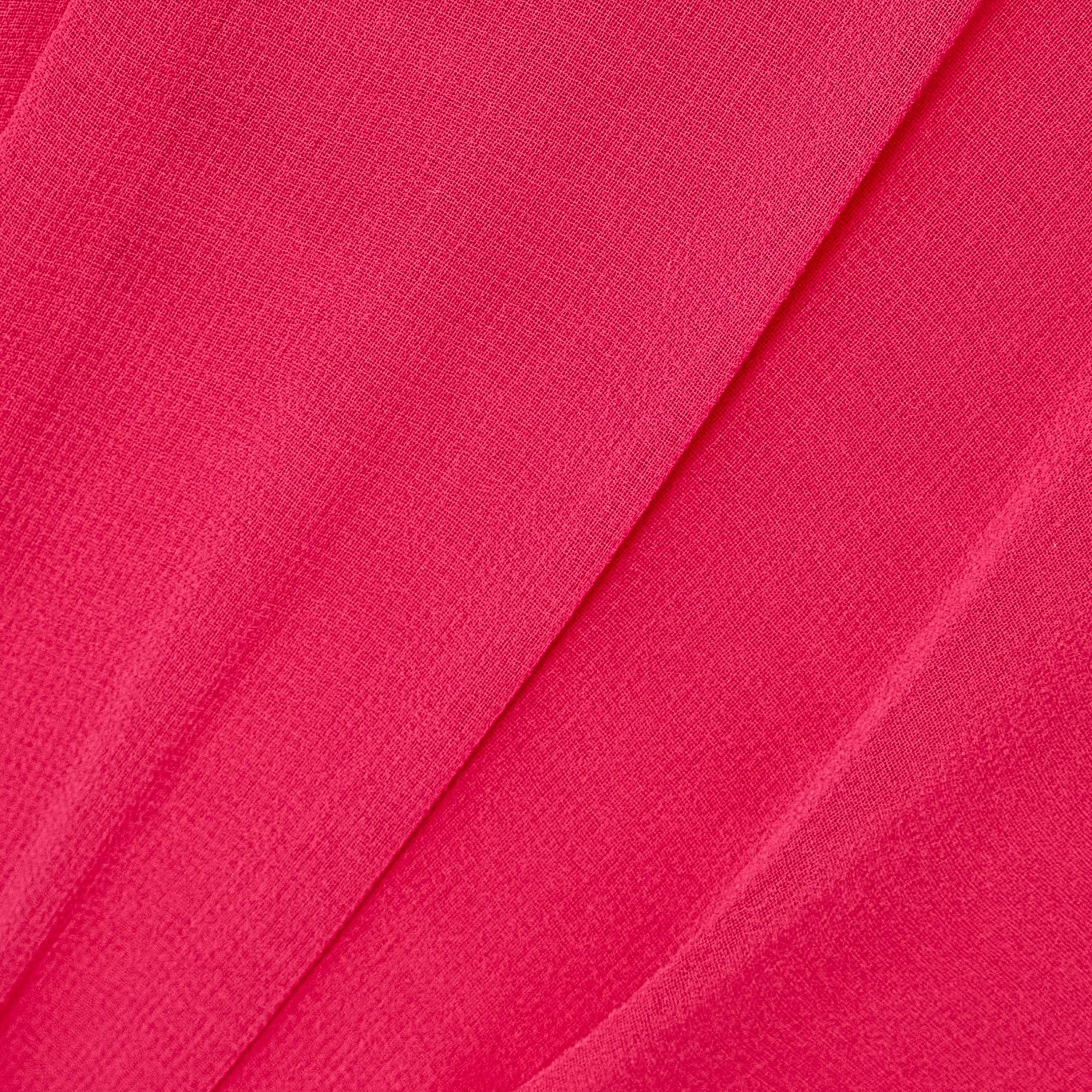 Quiz Chiffon Surplice Neck Cape Sleeves Column Magenta Women's Evening Maxi Dress-women-clothing-dresses-image-4