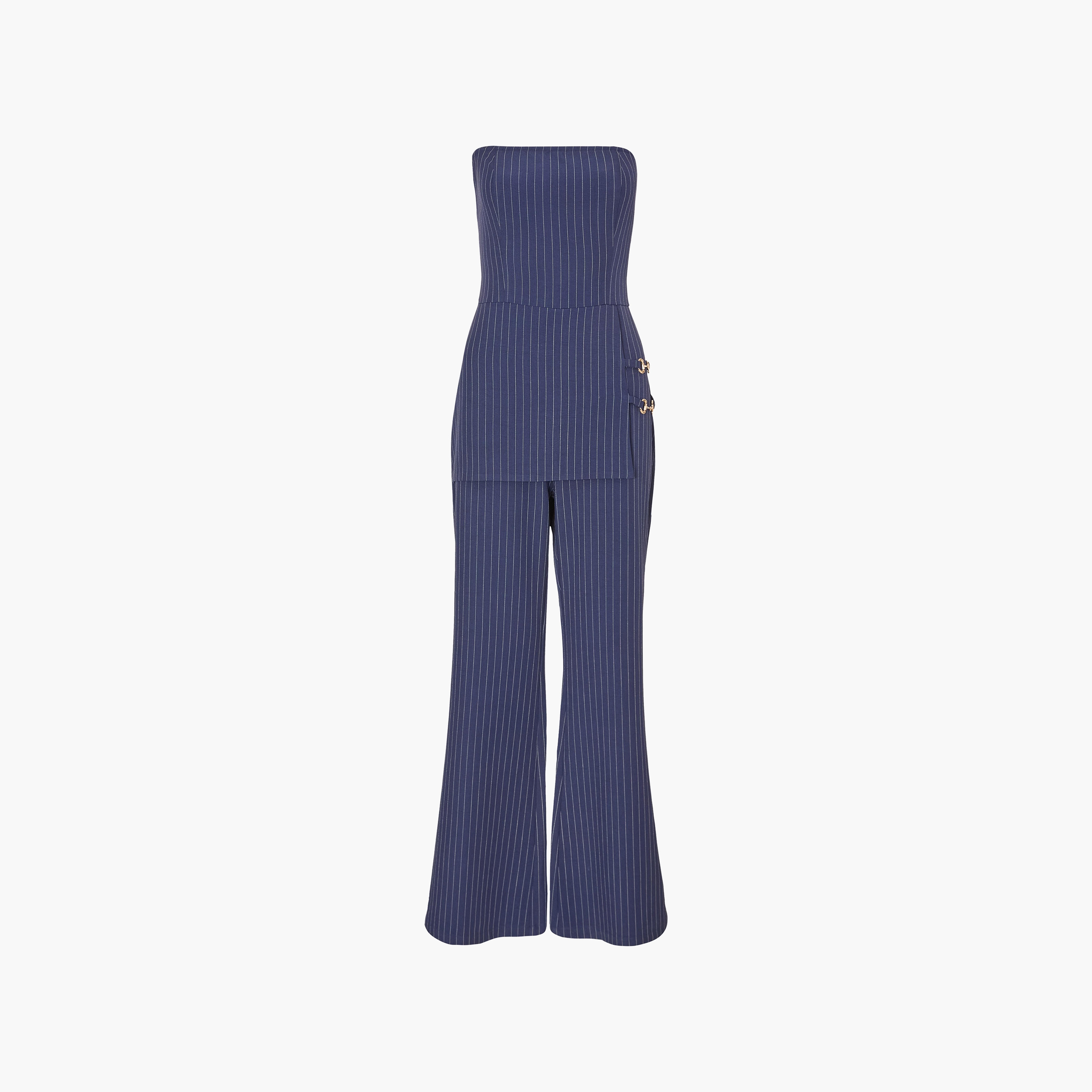 جمبسوت نسائي بلون كحلي بدون حمالات بقَصَّة الـ باندو ومخطط من كويز-women-clothing-jumpsuits-image-5