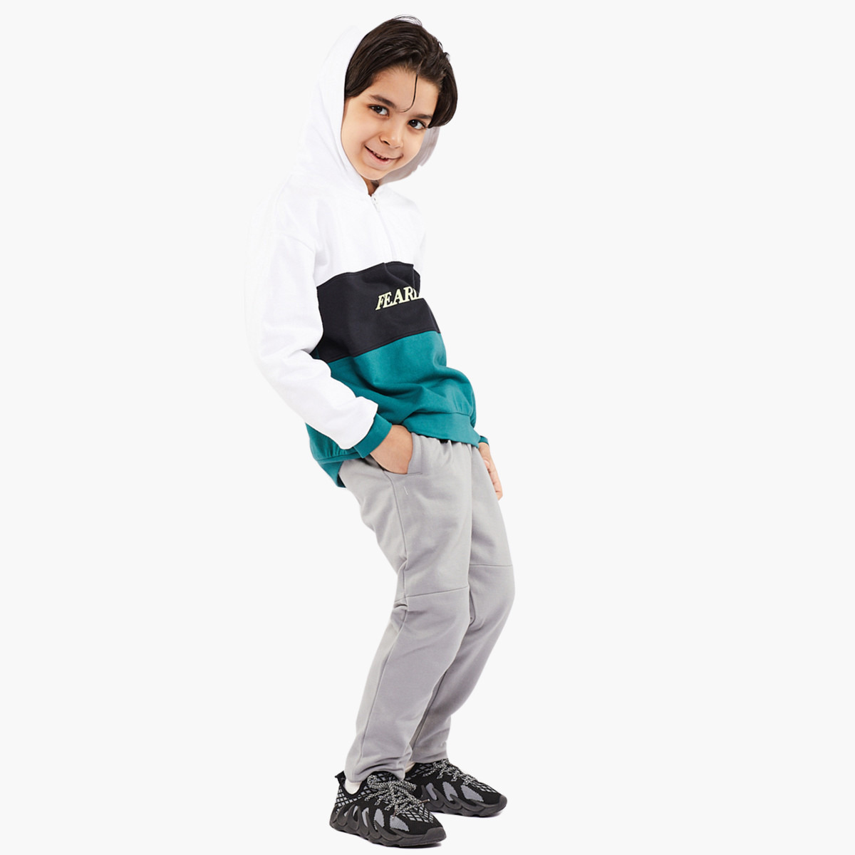 Blueage Boys Colour Blocking Front Zipper Hooded Sweatshirt-baby-boys-clothing-shirts-image-4