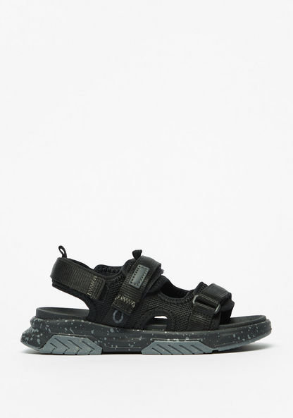 Mister Duchini Back Strap Sandals with Hook and Loop Closure-Boy%27s Sandals-image-0