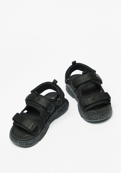 Mister Duchini Back Strap Sandals with Hook and Loop Closure-Boy%27s Sandals-image-1