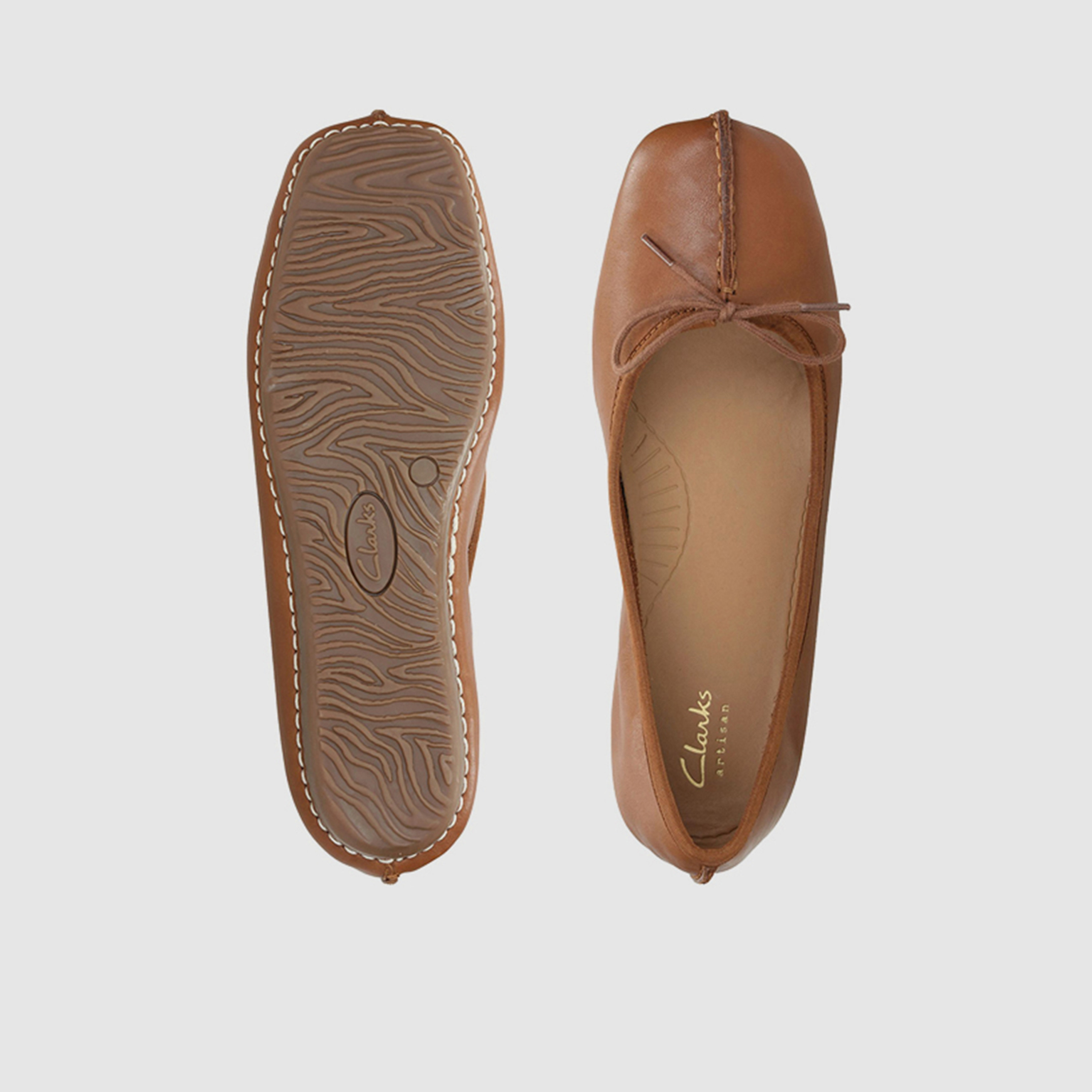 Clarks Women's Slip-On Freckle Ice Flat Square Toe Ballerinas | 20352930-women-shoes-ballerinas-image-4