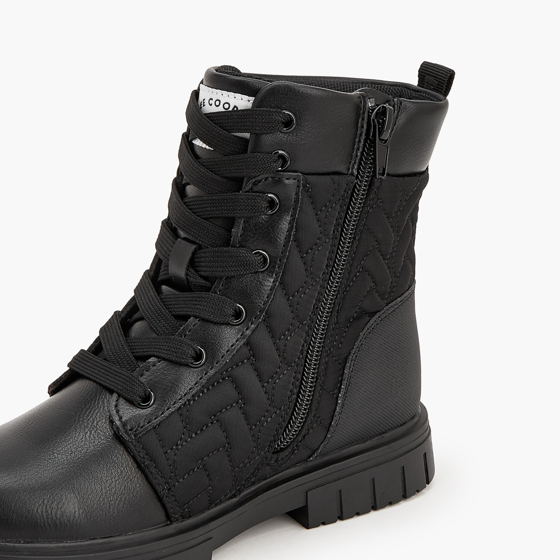 Lee Cooper Girls Lace-Up Ankle Boots-girls-shoes-boots-image-4