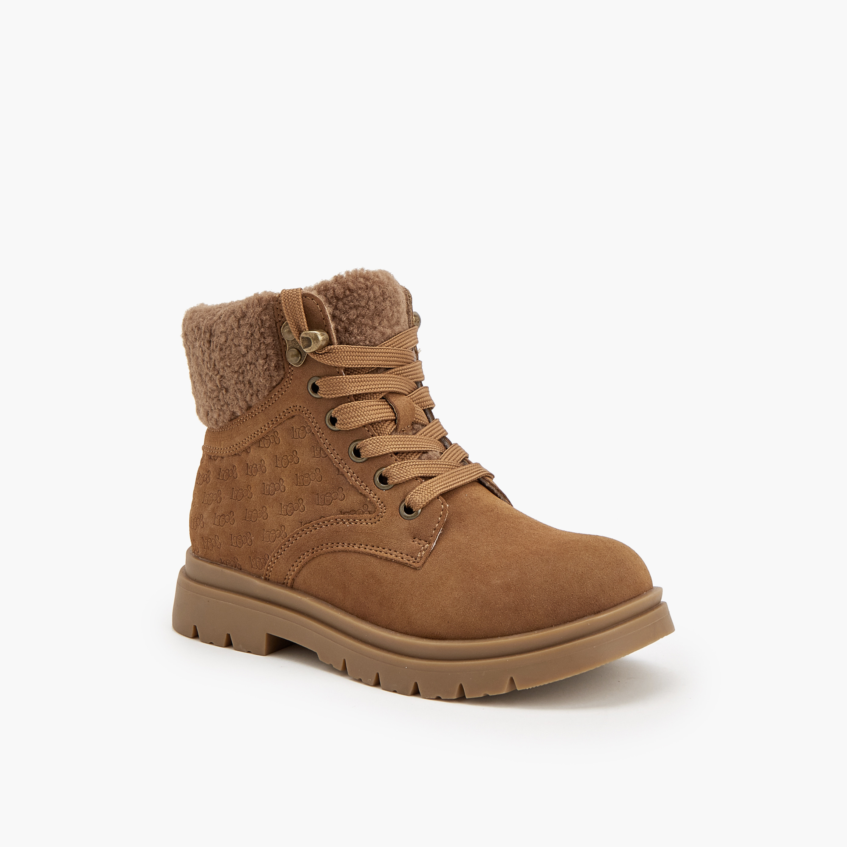 Lee Cooper Girls Lace-Up Ankle Boots-girls-shoes-boots-image-2