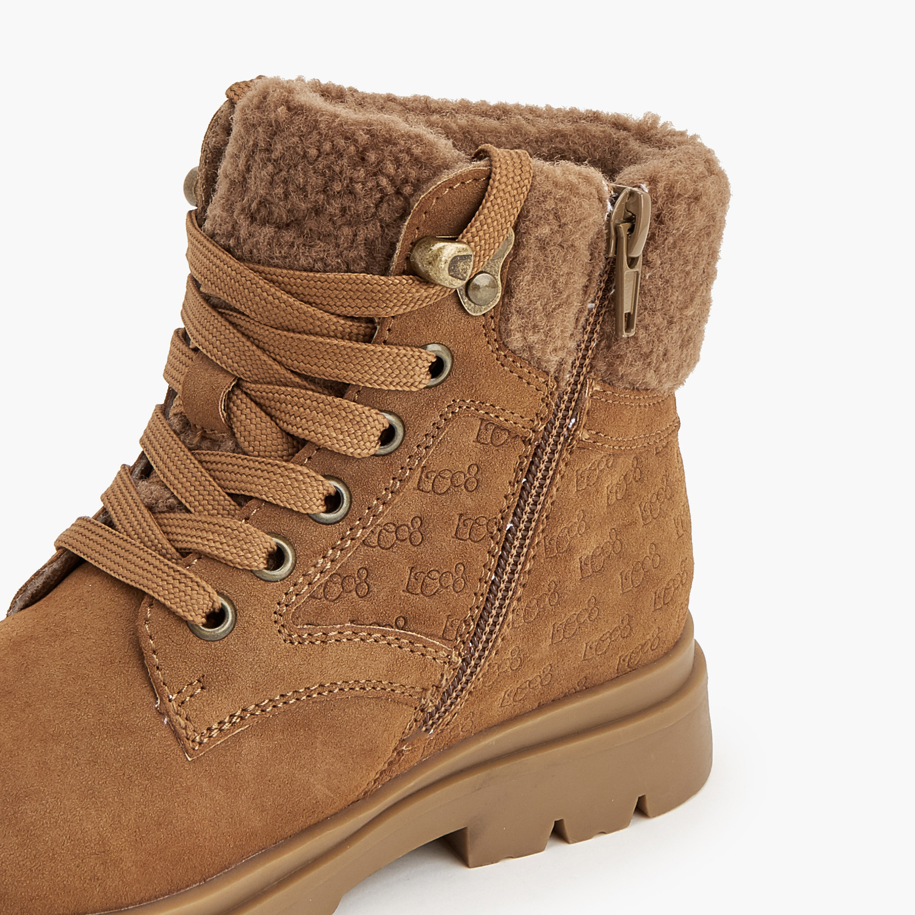 Lee Cooper Girls Lace-Up Ankle Boots-girls-shoes-boots-image-4