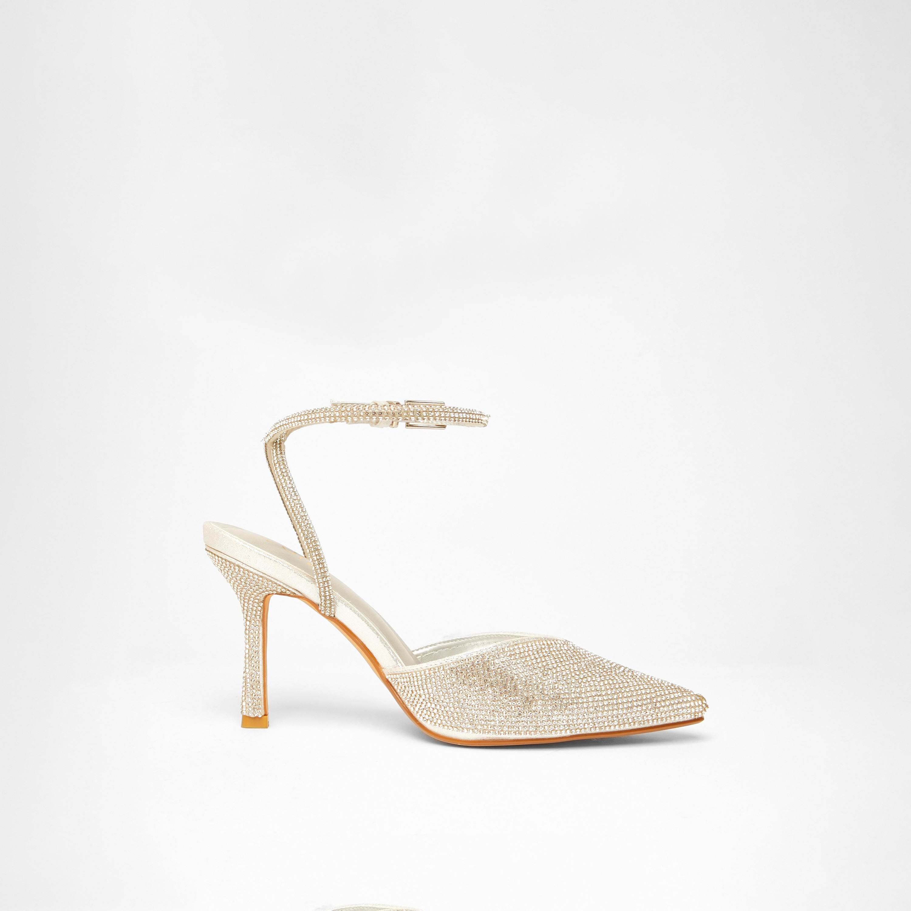Quiz All Over Diamante Two Part Court Heel | 203790625-women-shoes-heels-image-4