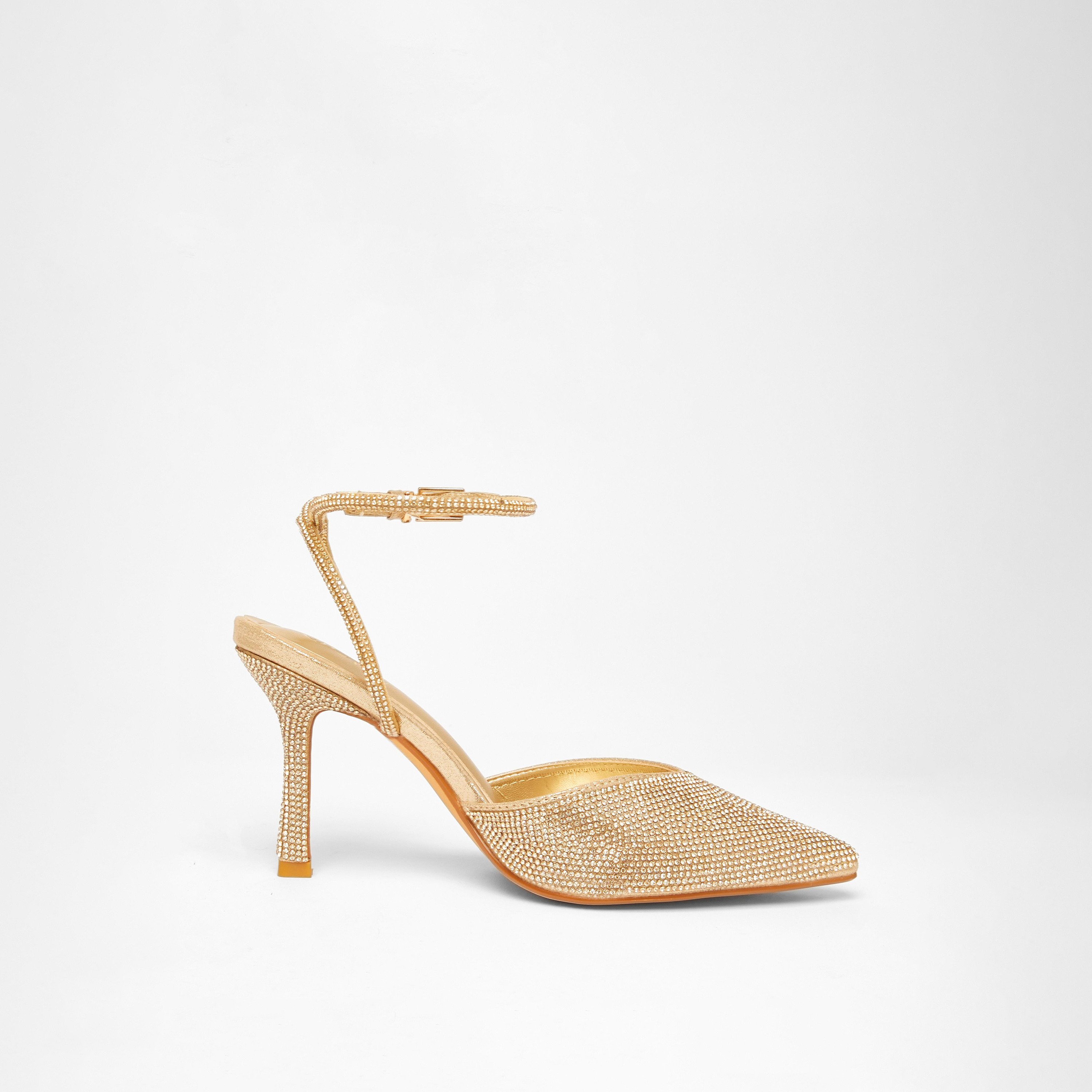 حذاء رسمي بتصميم جزأين مرصع بالكامل بالكريستال من كويز | 203790650-women-shoes-heels-image-4
