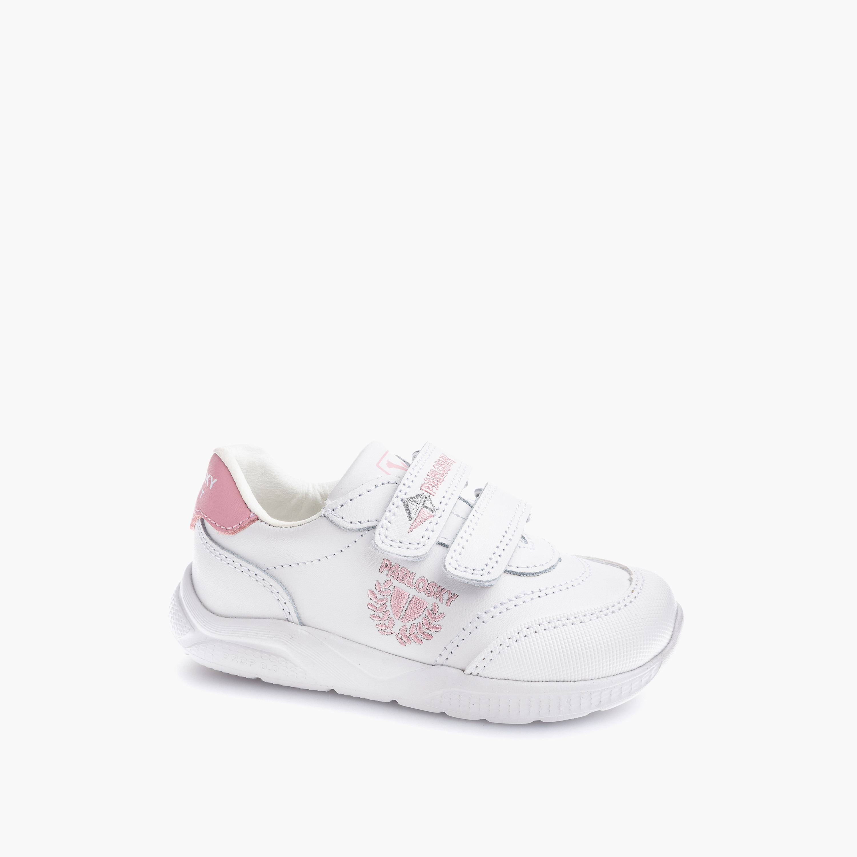 Pablosky Girls' Logo Print School Shoes with Hook and Loop Closure - 203907-girls-shoes-maryjanes-image-1