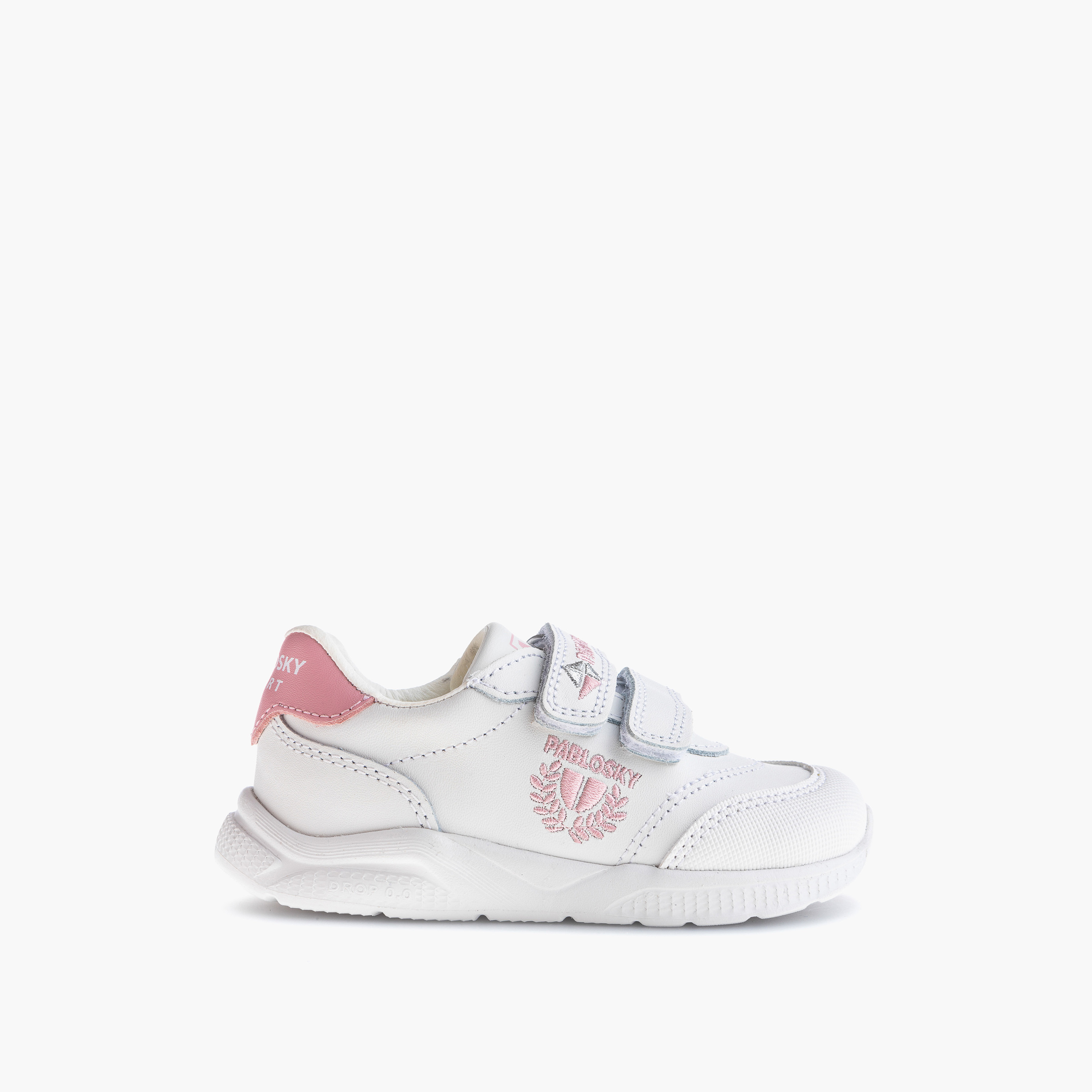 Pablosky Girls' Logo Print School Shoes with Hook and Loop Closure - 203907-girls-shoes-maryjanes-image-2