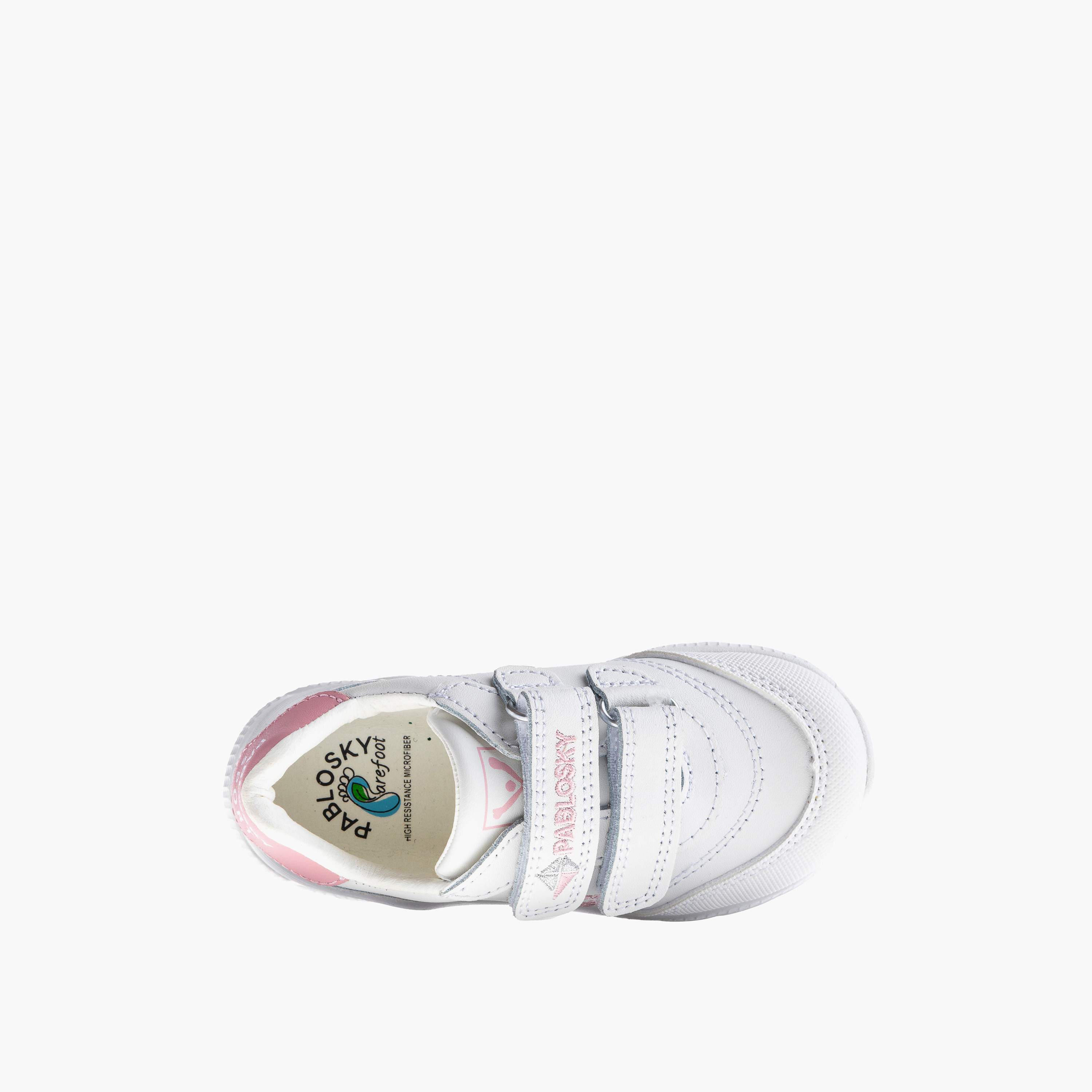 Pablosky Girls' Logo Print School Shoes with Hook and Loop Closure - 203907-girls-shoes-maryjanes-image-4
