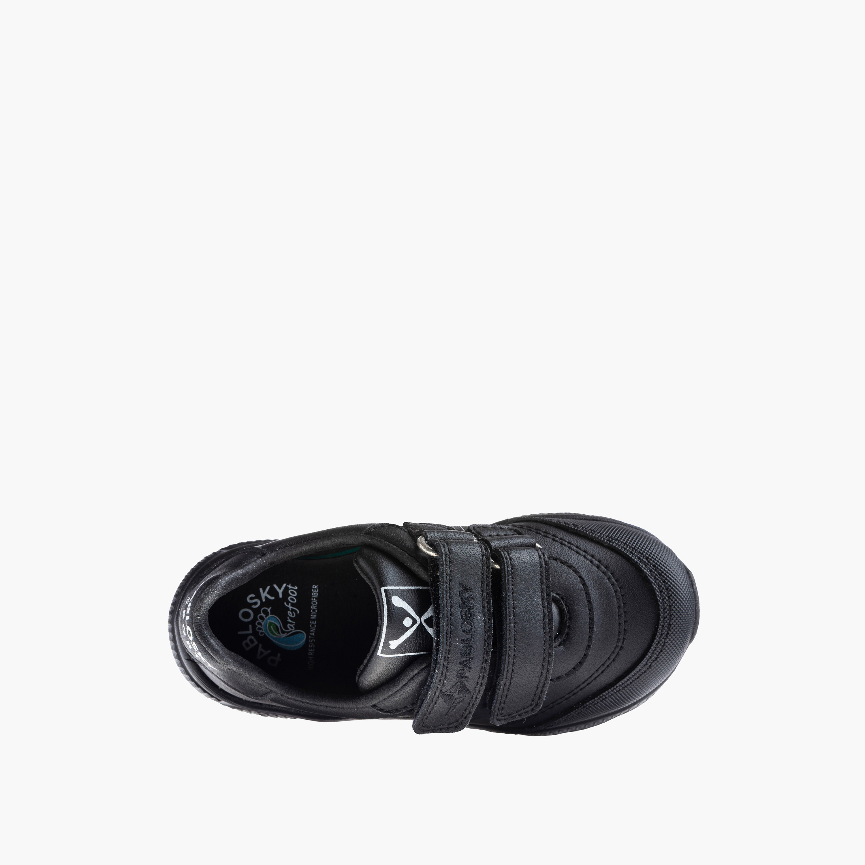 Pablosky Girls' Logo Print School Shoes with Hook and Loop Closure - 203910-Y-girls-shoes-sneakers-image-4