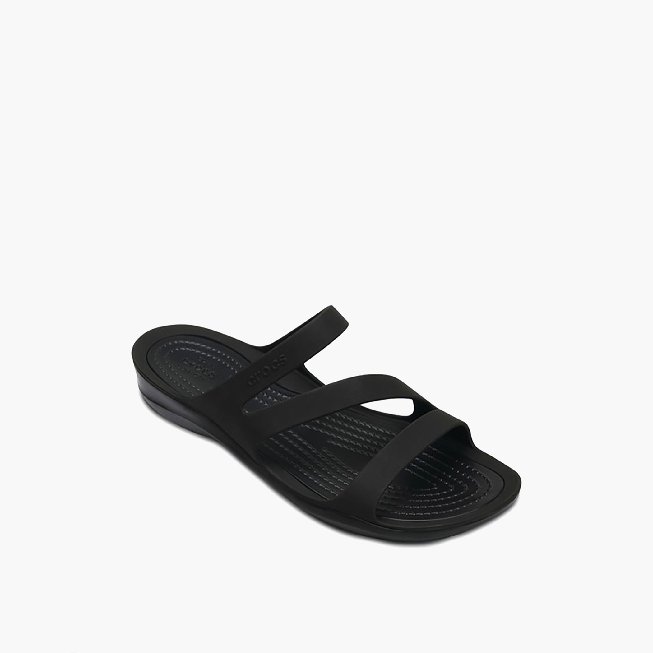 Crocs Women Black Open Toe Swiftwater Sandals-women-shoes-sandals-flats-image-1