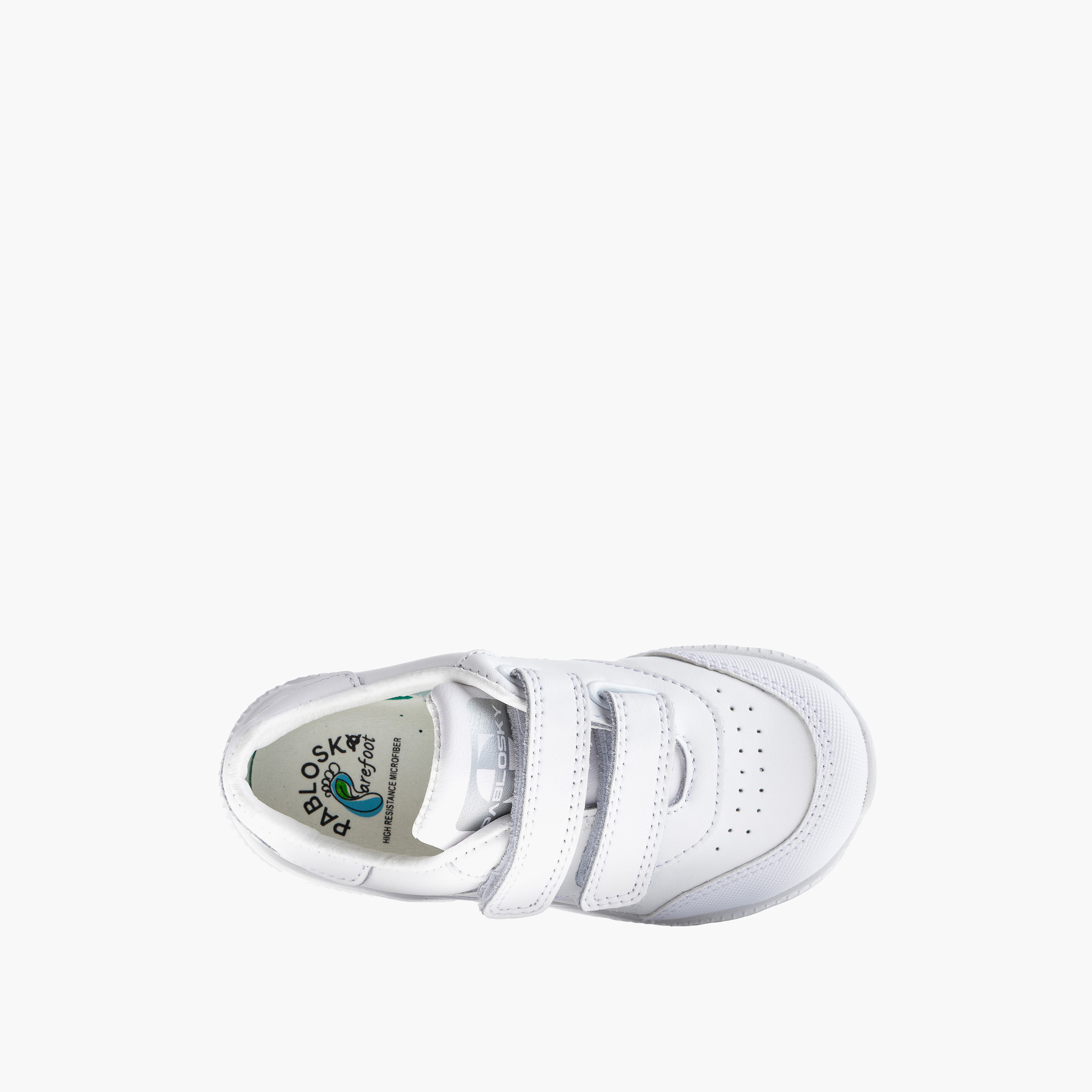 Pablosky Girls' Logo Print School Shoes with Hook and Loop Closure - 204100-J-girls-shoes-schoolshoes-image-4