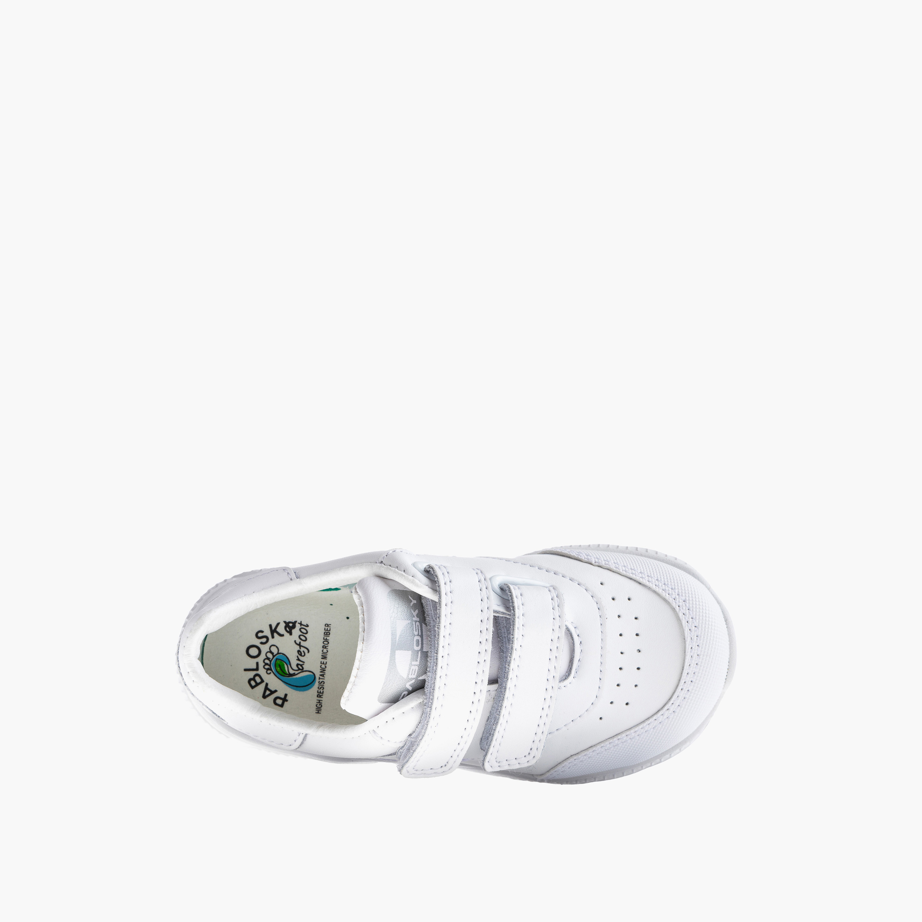 Pablosky Girls' Logo Print School Shoes with Hook and Loop Closure - 204100-Y-girls-shoes-sneakers-image-4