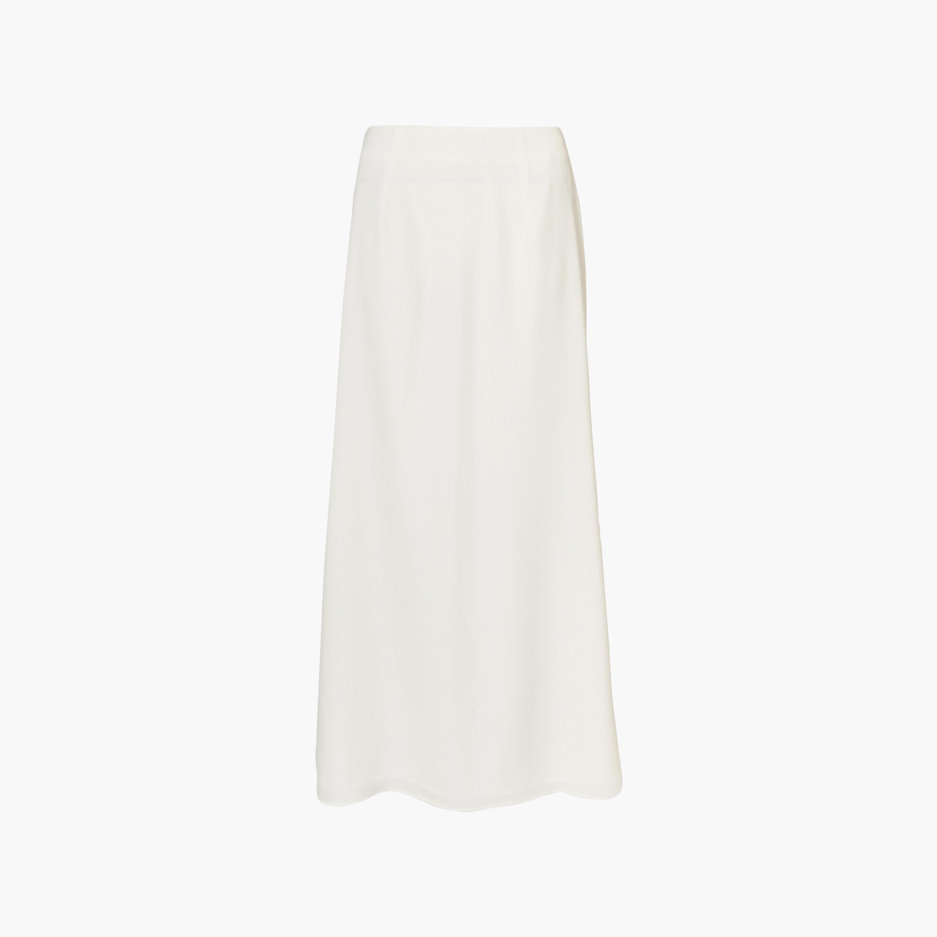 Quiz White Woven Straight Women's Maxi Skirt-women-clothing-bottoms-skirts-image-6
