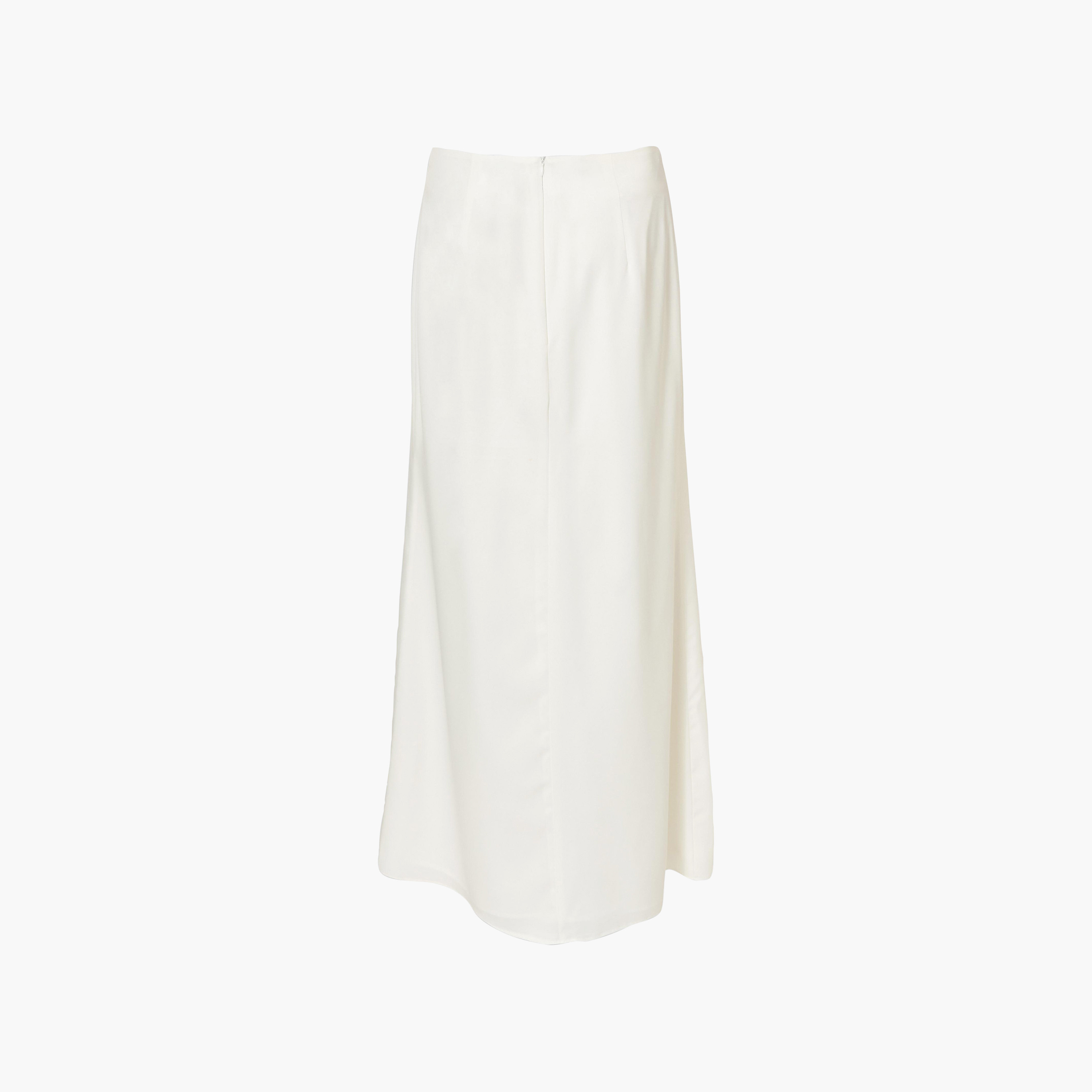 Quiz White Woven Straight Women's Maxi Skirt-women-clothing-bottoms-skirts-image-7