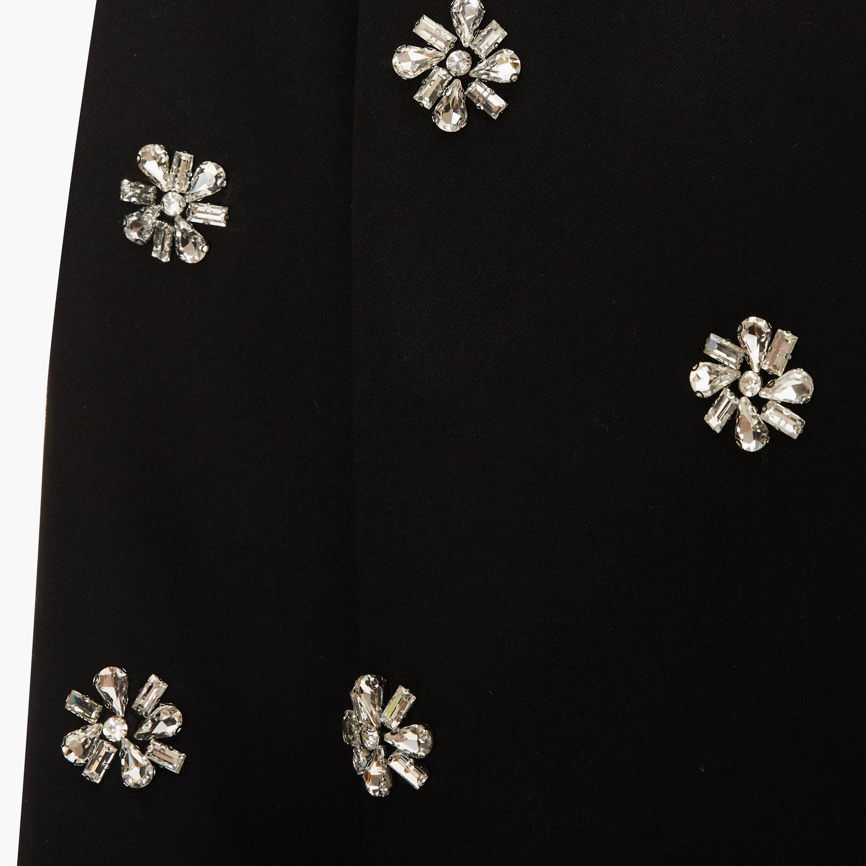 بليزر نسائي منسوج مزين بالكريستال - أسود من كويز-women-clothing-coatsandjackets-blazers-image-3