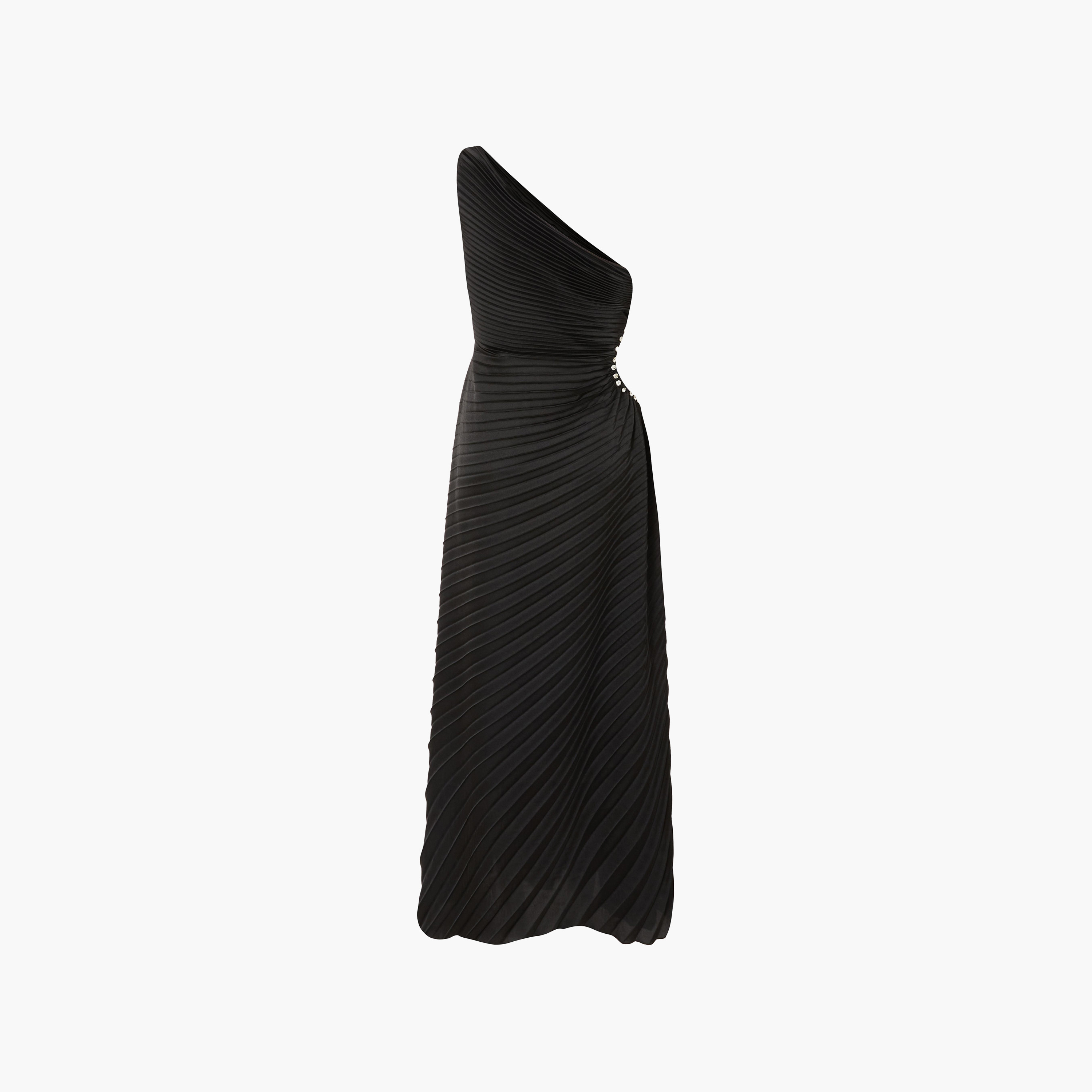 Quiz Pleated Satin One Shoulder Women's Dress-women-clothing-dresses-image-6