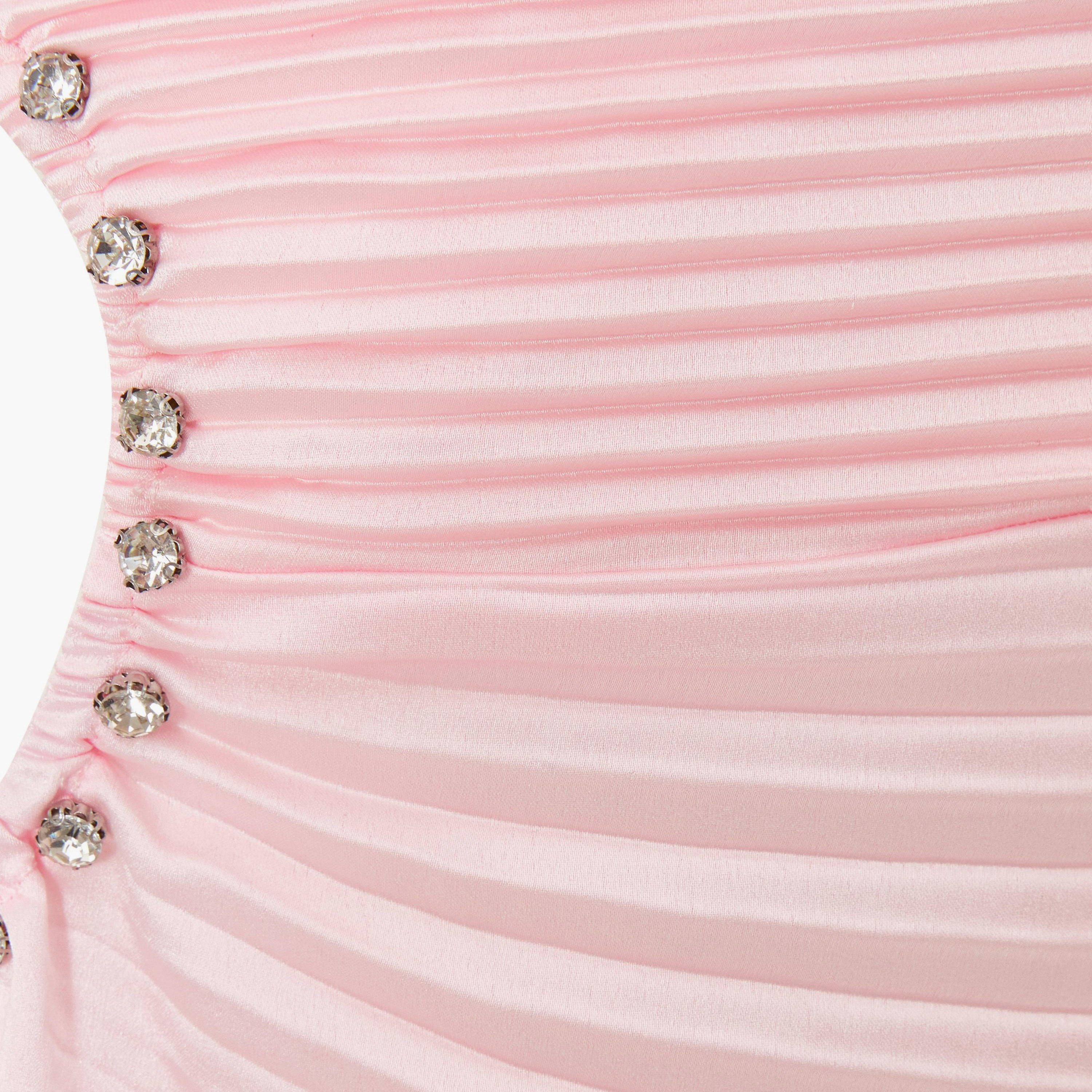 Quiz Pleated Satin One Shoulder Women's Dress-women-clothing-dresses-image-4