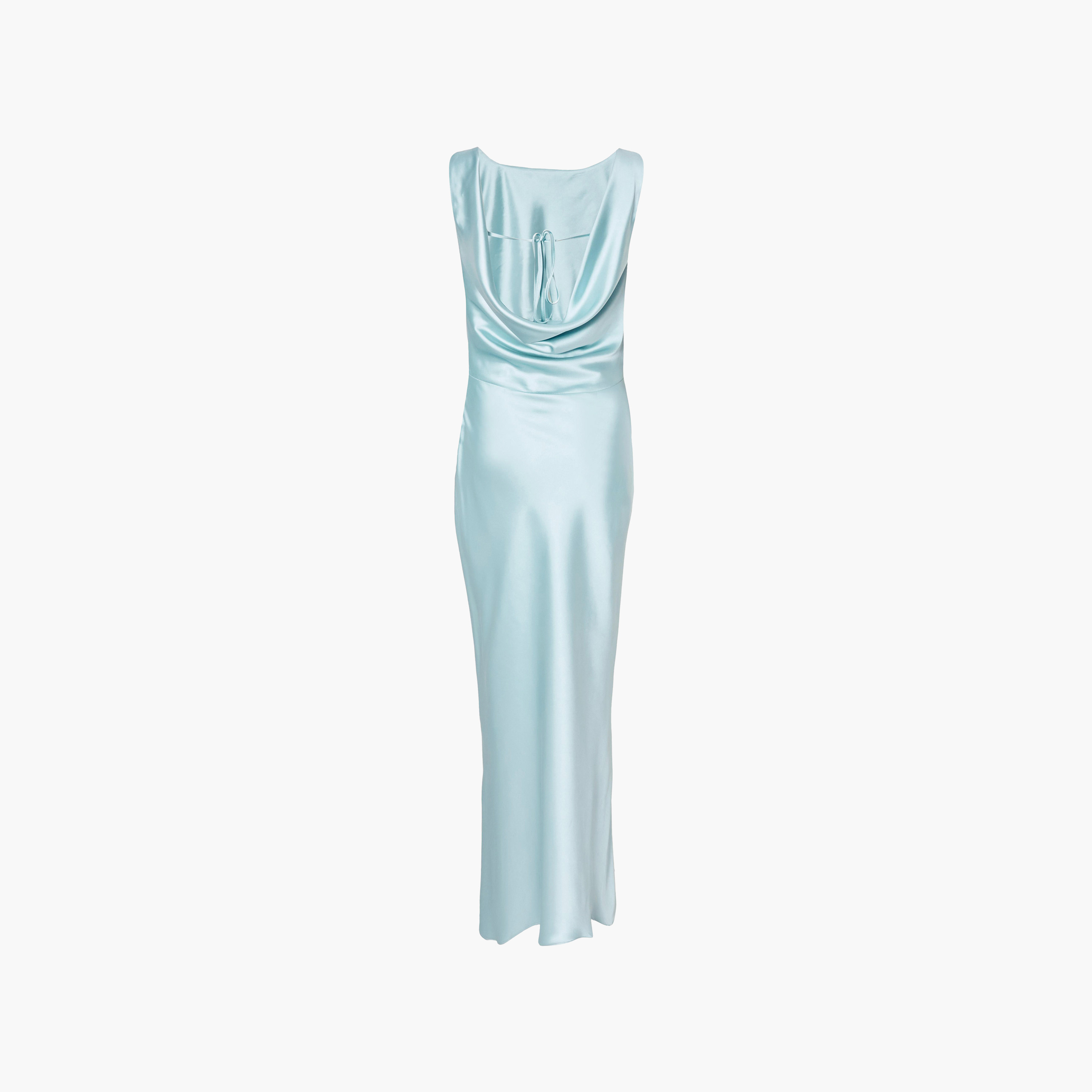 فستان نسائي "سليب" من الساتان - أزرق فاتح من كويز-women-clothing-dresses-image-6