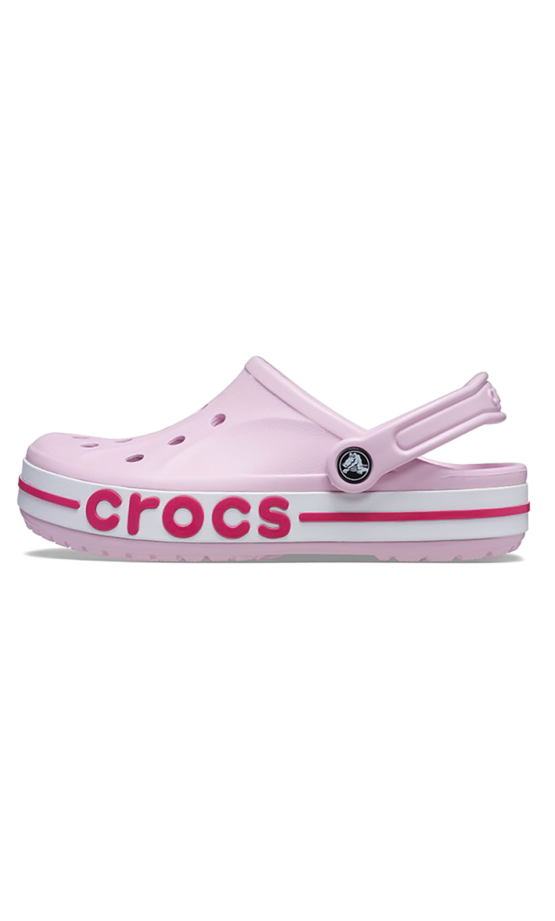 Crocs Unisex Pink Bayaband Cut Out Detail Clogs-women-shoes-sandals-flats-image-2