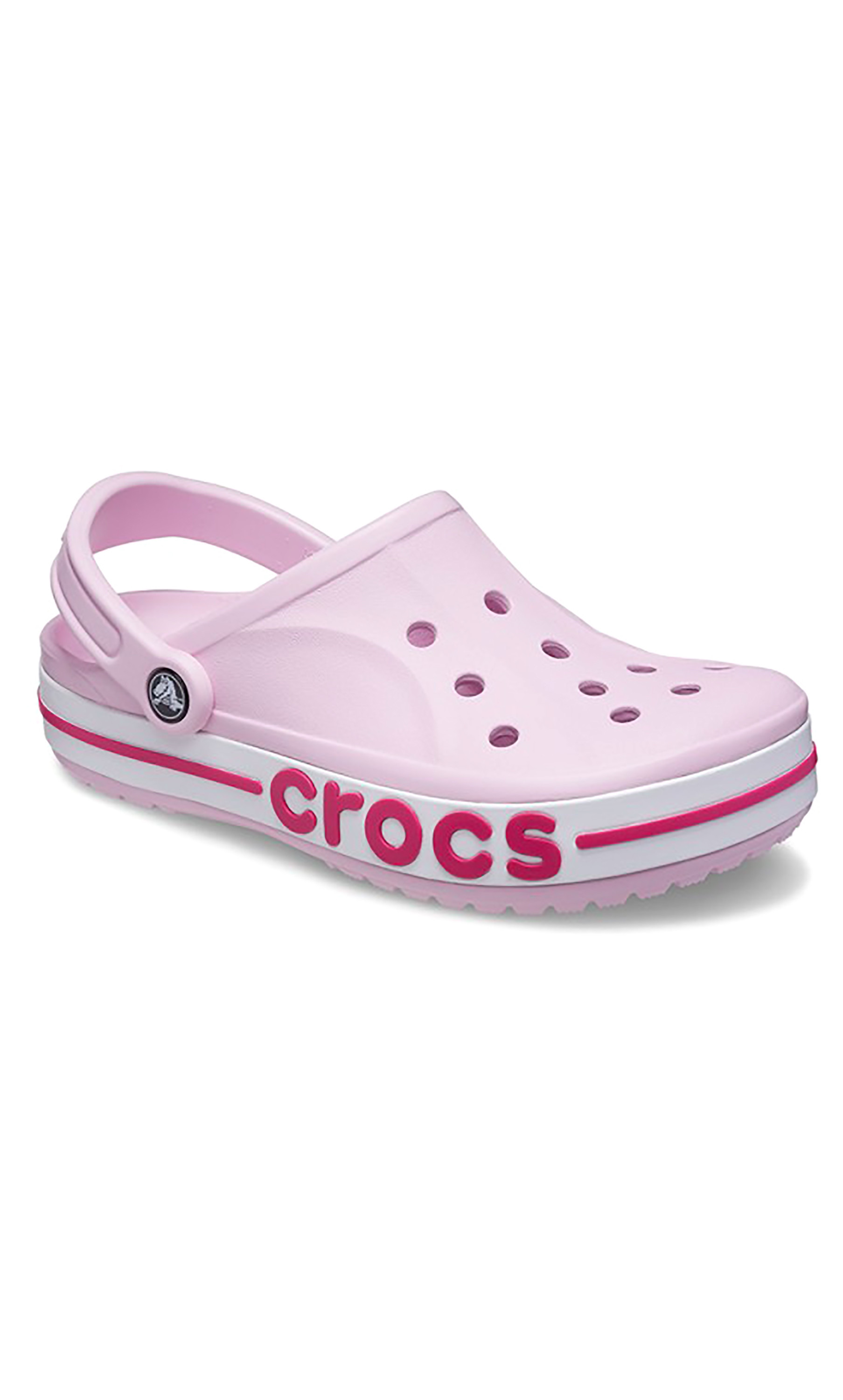 Crocs Unisex Pink Bayaband Cut Out Detail Clogs-women-shoes-sandals-flats-image-4
