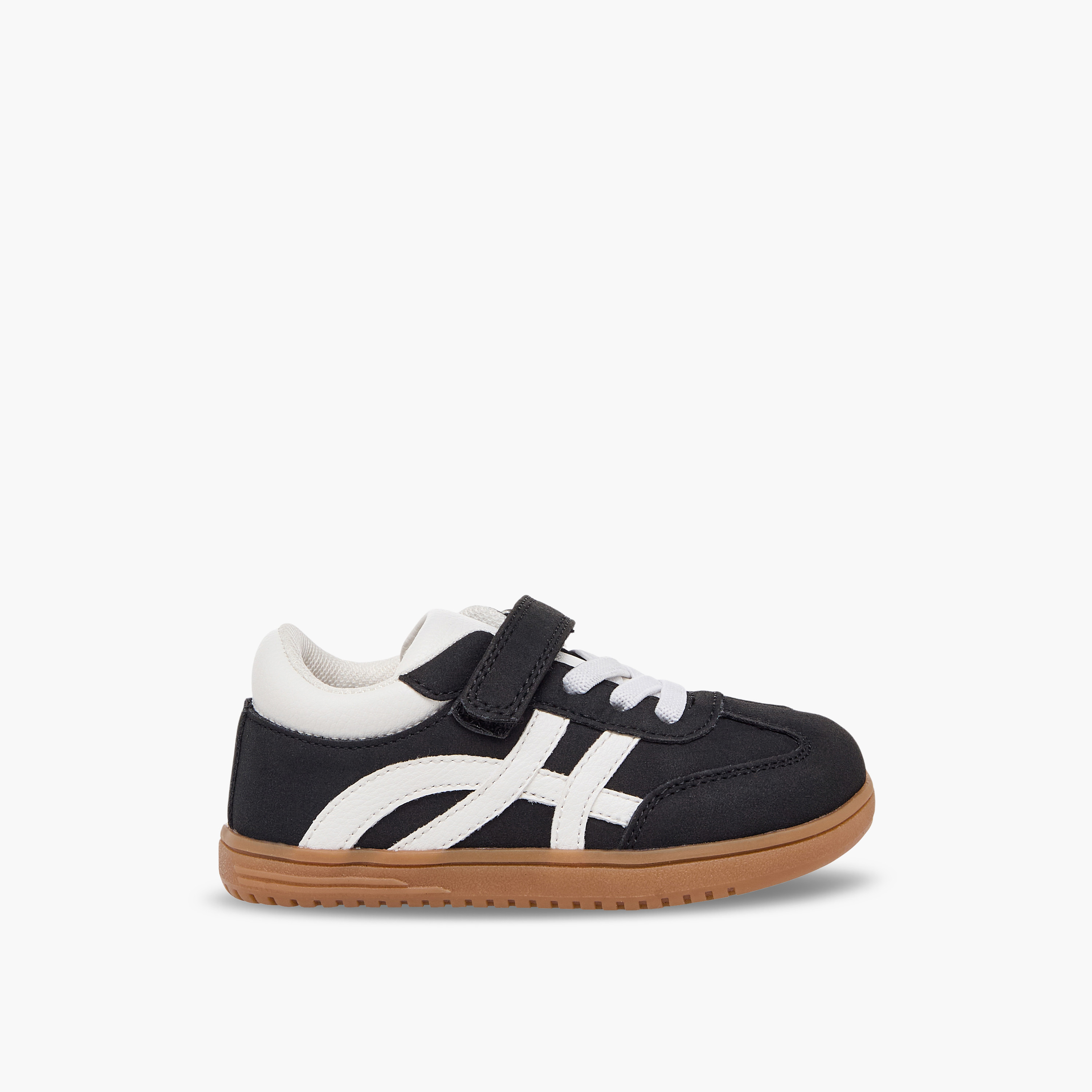 Barefeet Boys Panelled Hook & Loop Ankle Sneakers-boys-shoes-sneakers-image-3