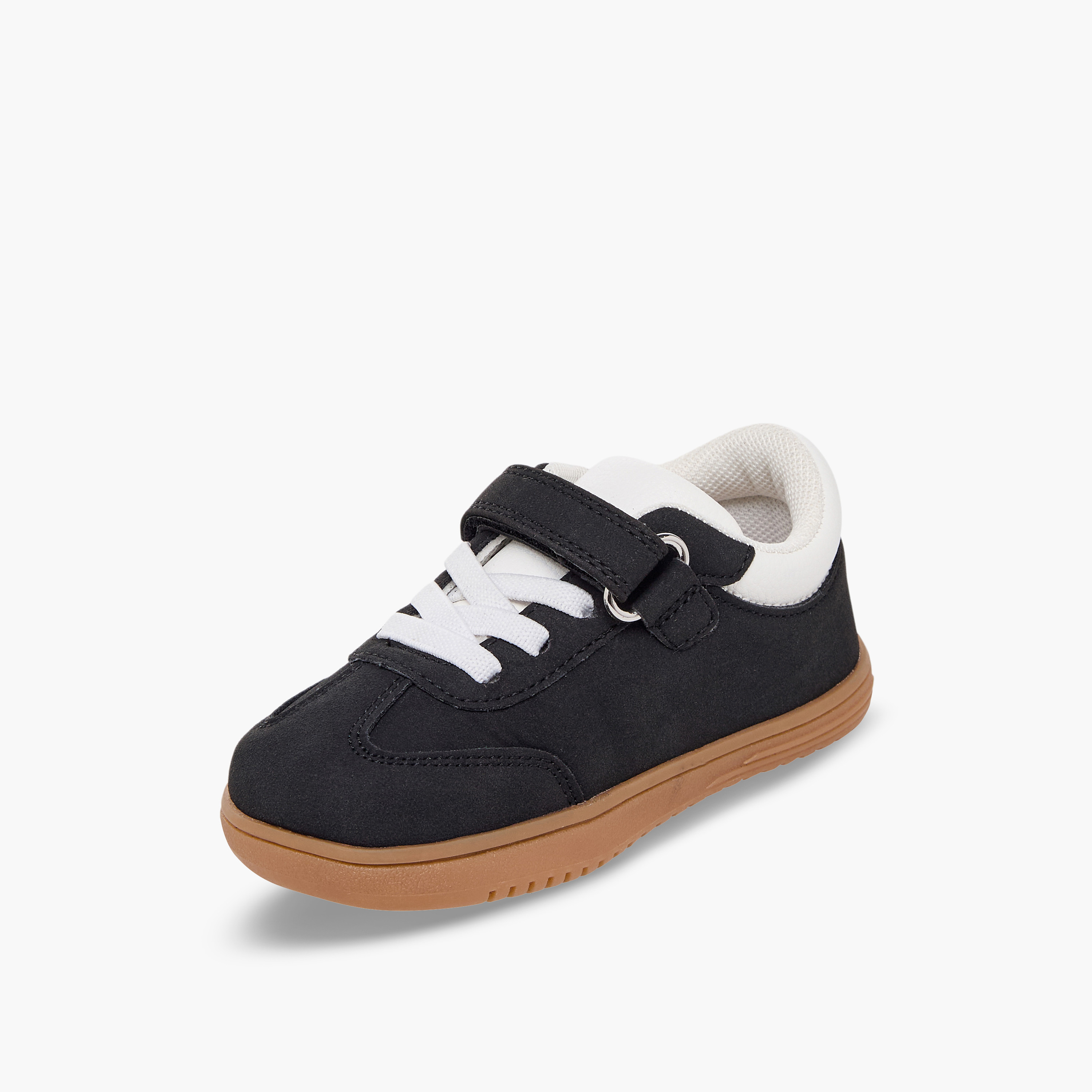 Barefeet Boys Panelled Hook & Loop Ankle Sneakers-boys-shoes-sneakers-image-4