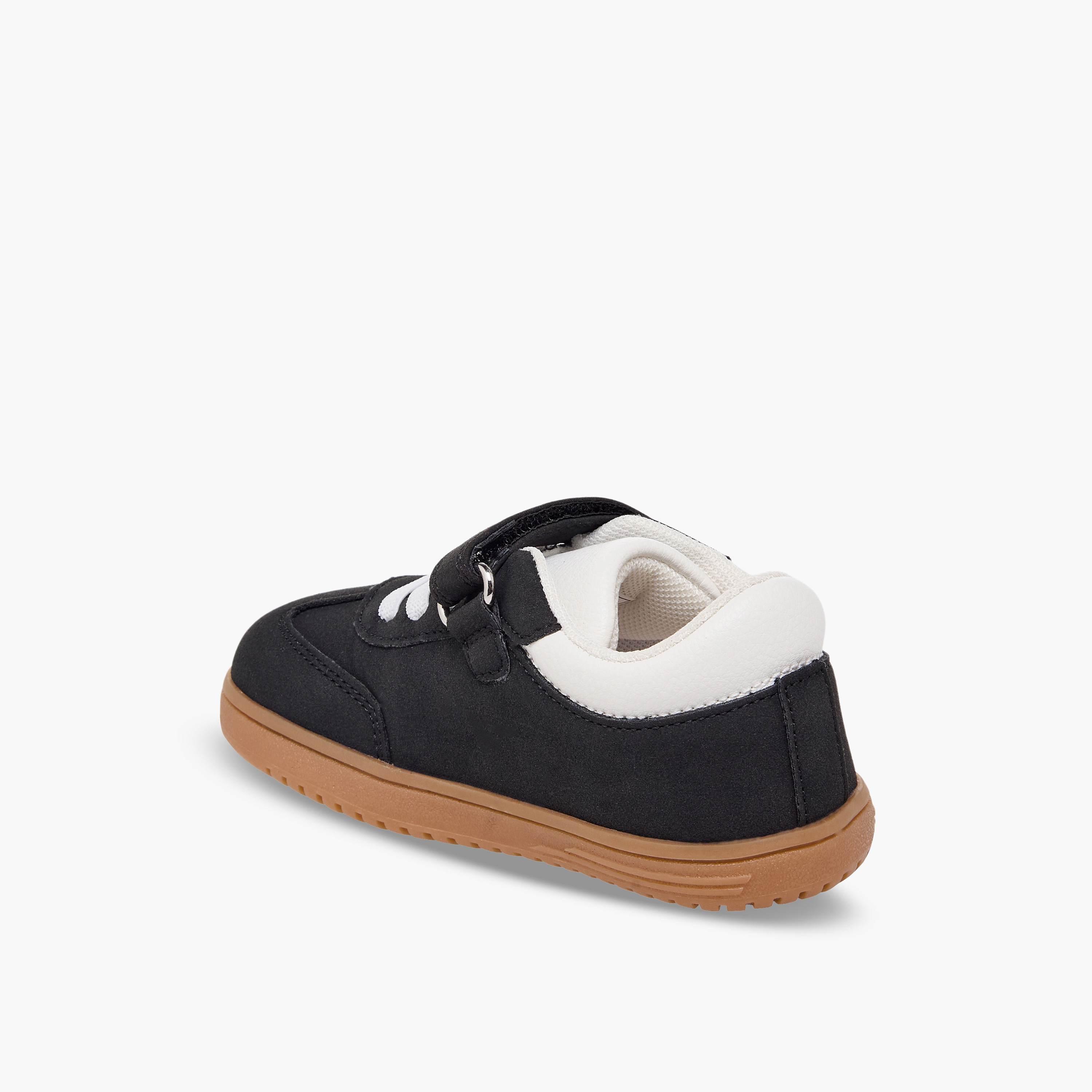 Barefeet Boys Panelled Hook & Loop Ankle Sneakers-boys-shoes-sneakers-image-5