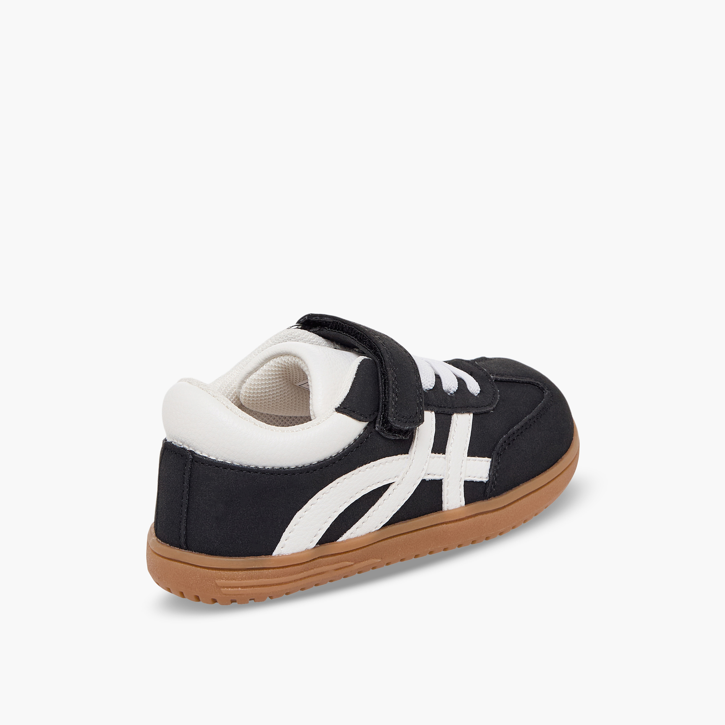 Barefeet Boys Panelled Hook & Loop Ankle Sneakers-boys-shoes-sneakers-image-6