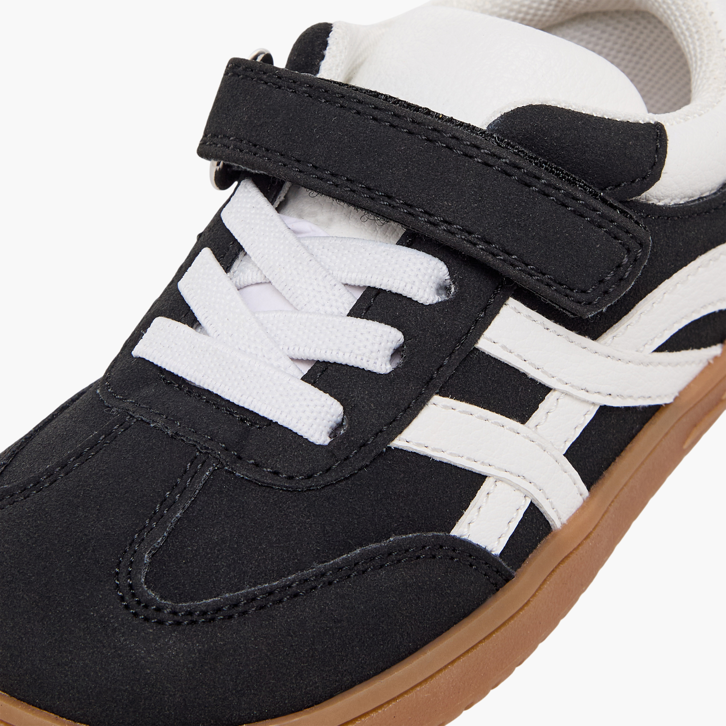 Barefeet Boys Panelled Hook & Loop Ankle Sneakers-boys-shoes-sneakers-image-7