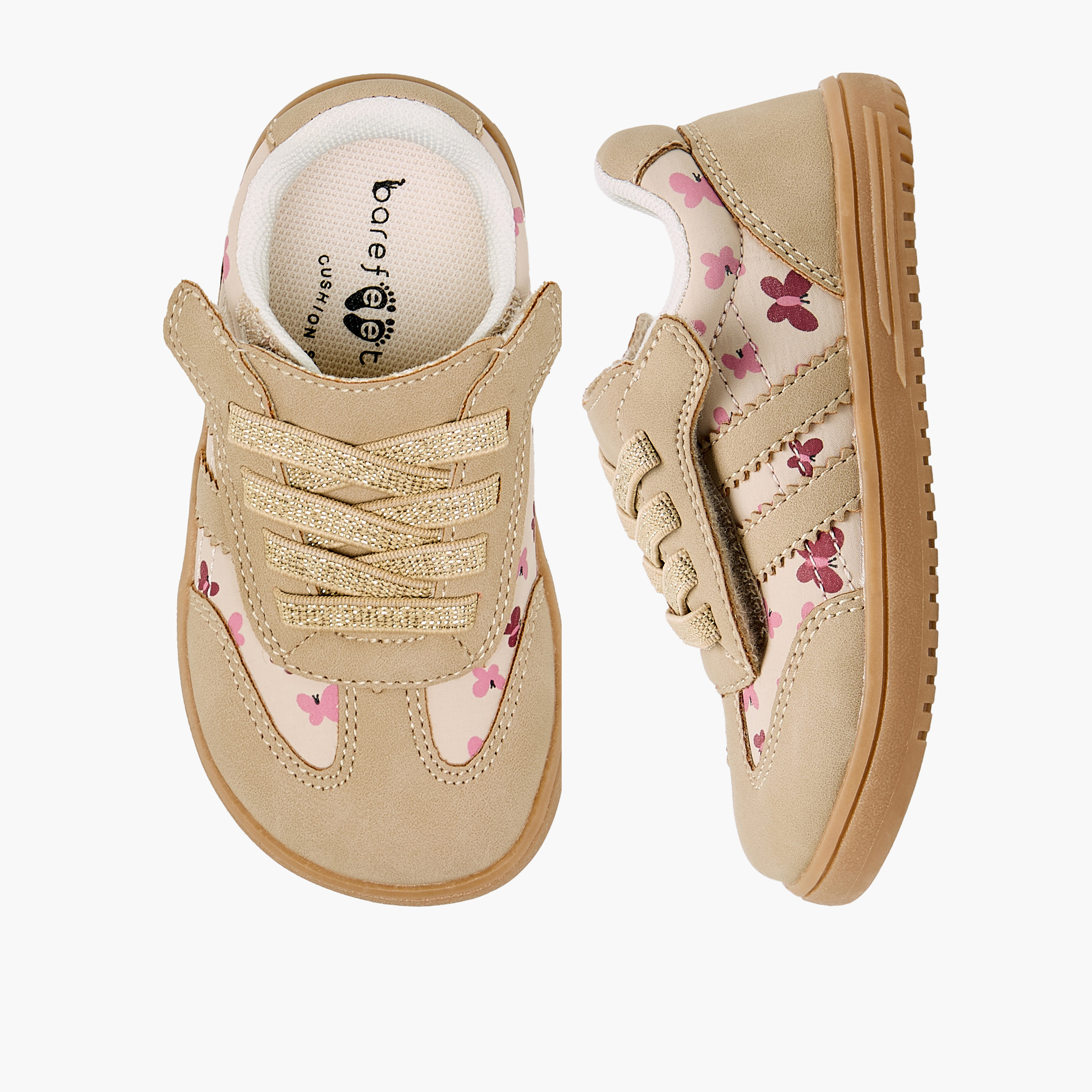 حذاء سنيكرز كاحل للبنات بألواح ورباط إغلاق من بيرفيت-girls-shoes-sneakers-image-1