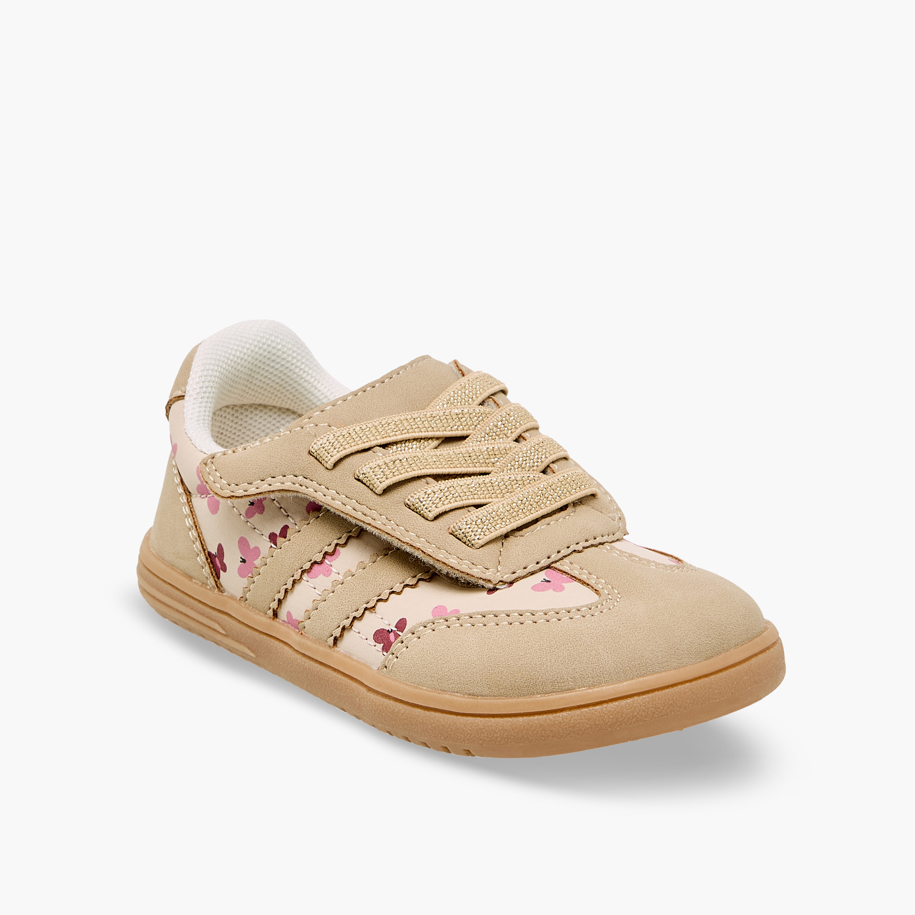 حذاء سنيكرز كاحل للبنات بألواح ورباط إغلاق من بيرفيت-girls-shoes-sneakers-image-2