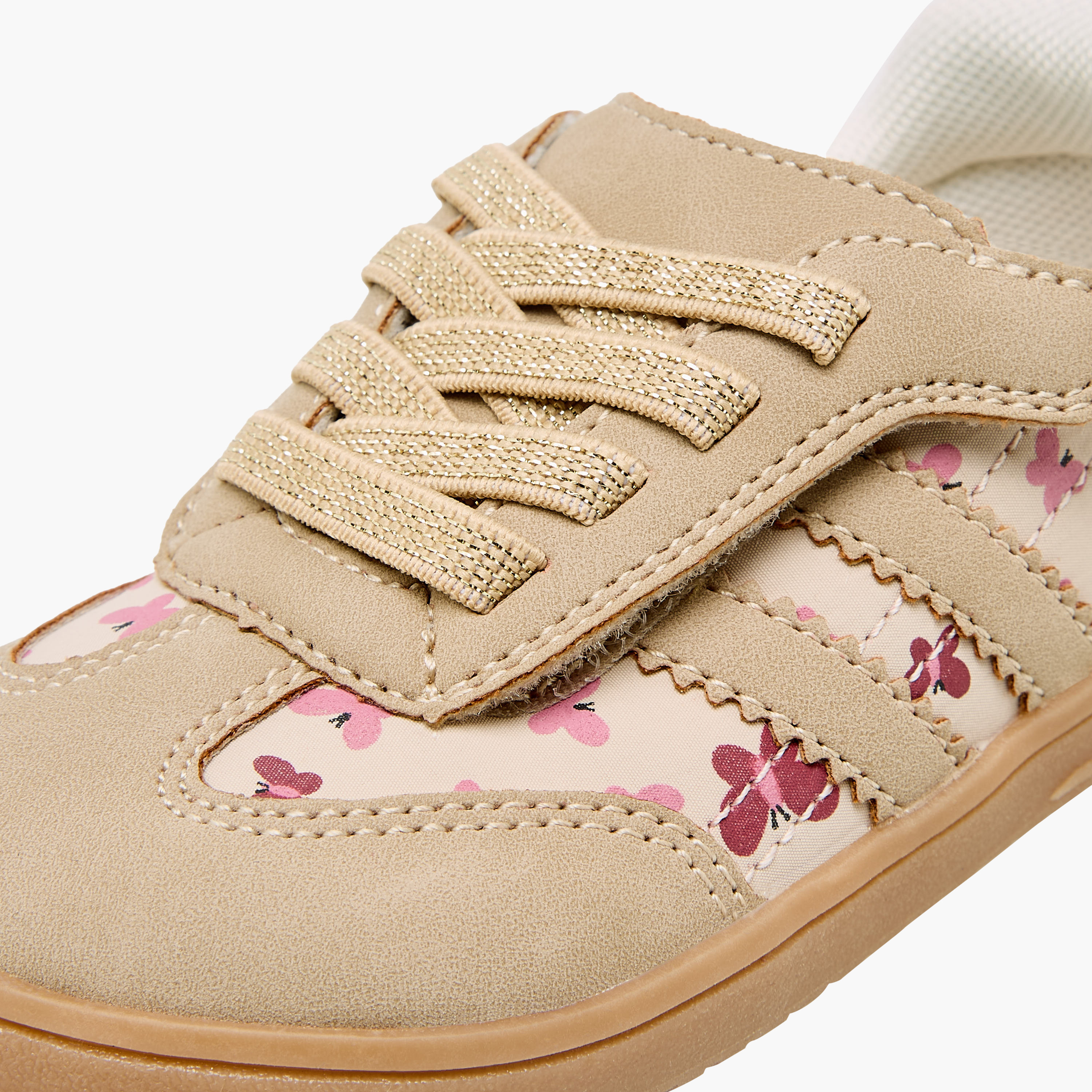 حذاء سنيكرز كاحل للبنات بألواح ورباط إغلاق من بيرفيت-girls-shoes-sneakers-image-4