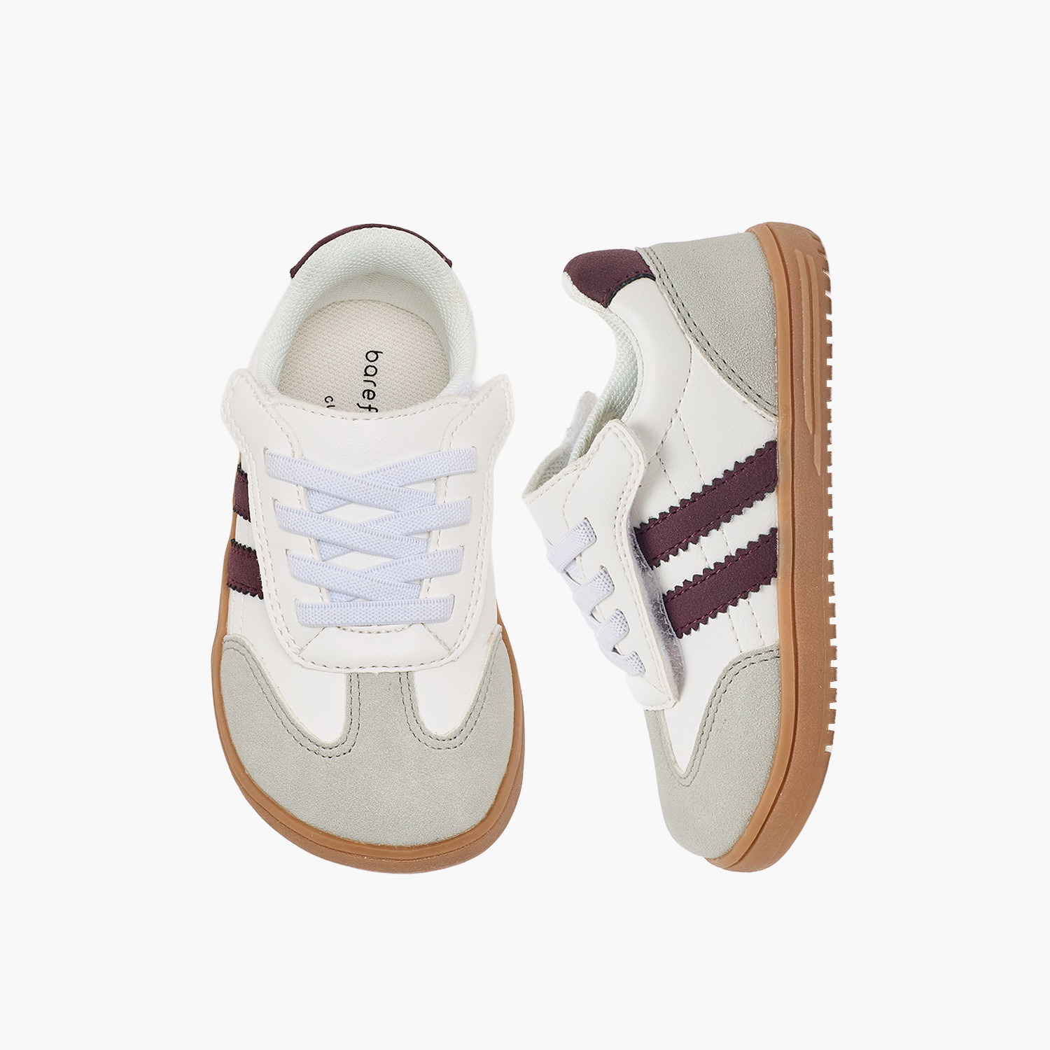 Barefeet Girls Panelled Lace-Up Ankle Sneakers-girls-shoes-sneakers-image-1