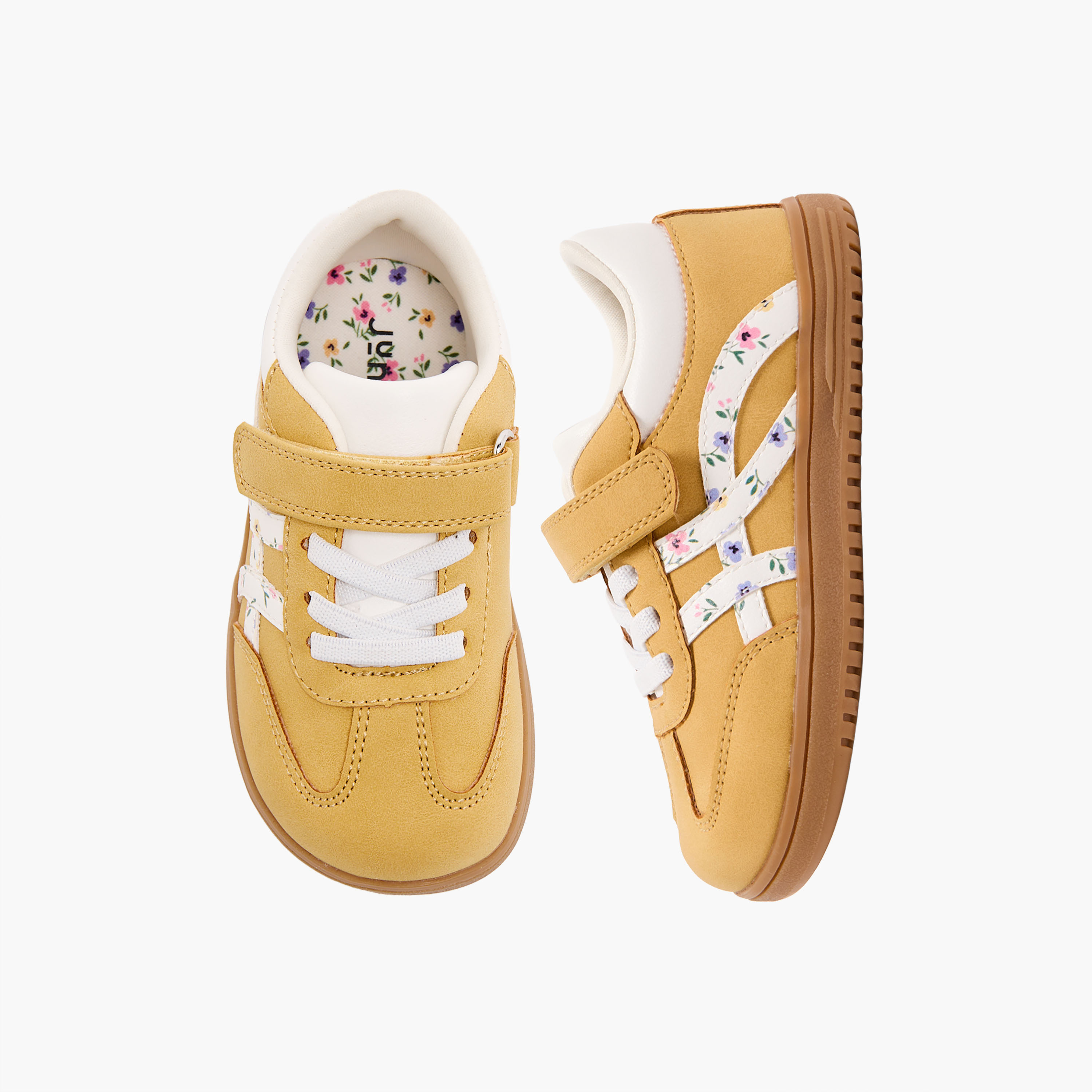 حذاء سنيكرز للكاحل بشريط لاصق للبنات من جونيورز-girls-shoes-sneakers-image-1