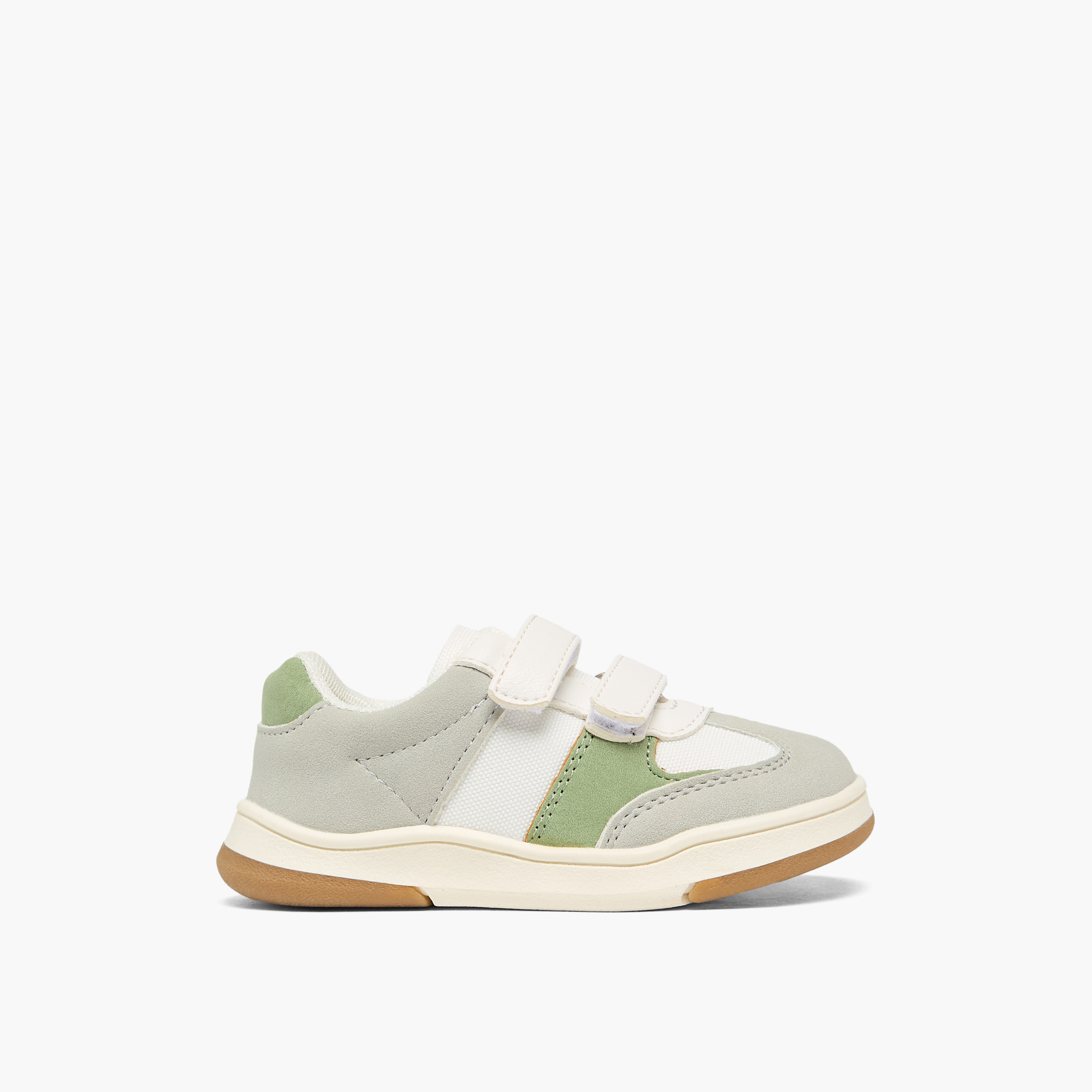 Barefeet Boys Colourblock Hook & Loop Ankle Sneakers-boys-shoes-sneakers-image-3