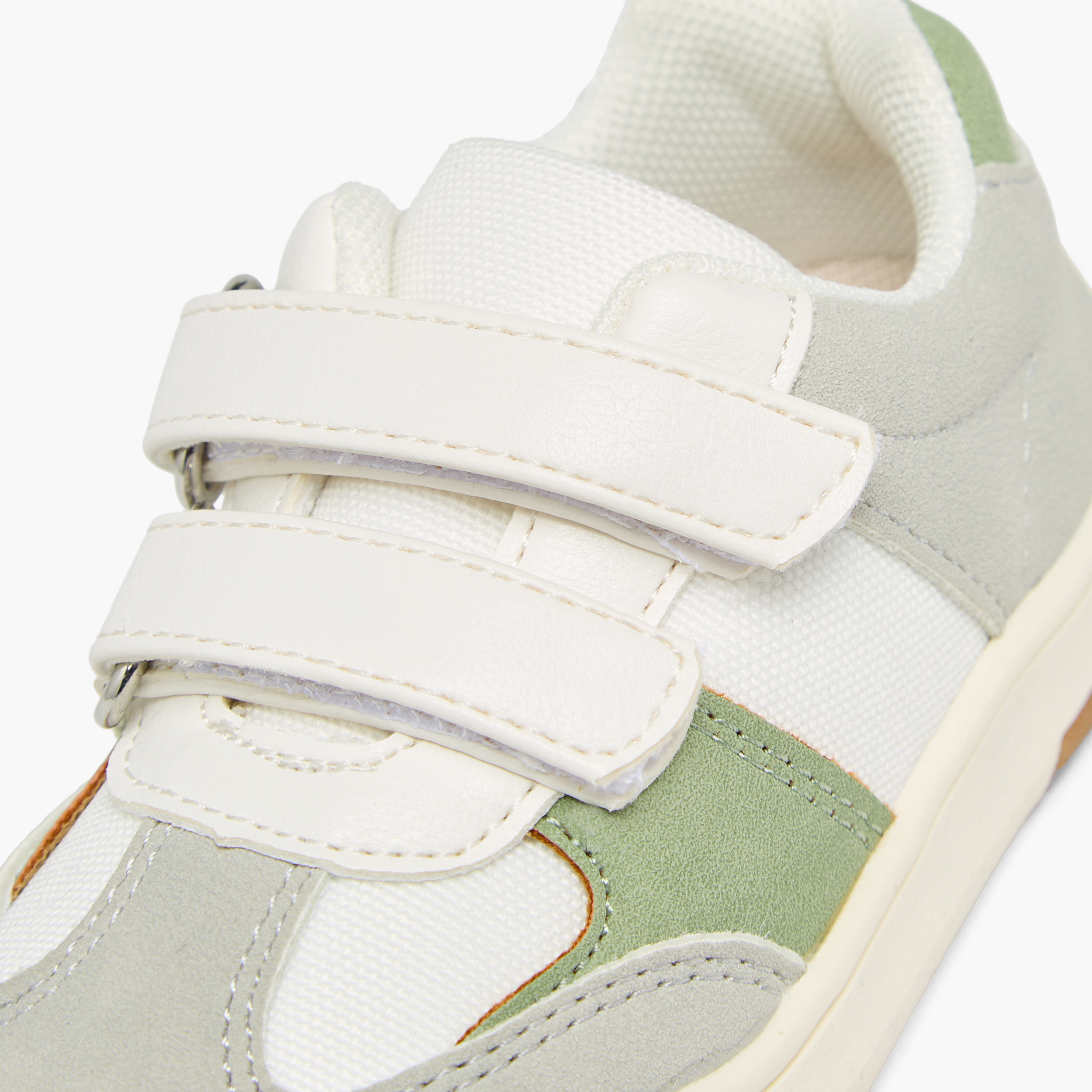 Barefeet Boys Colourblock Hook & Loop Ankle Sneakers-boys-shoes-sneakers-image-4