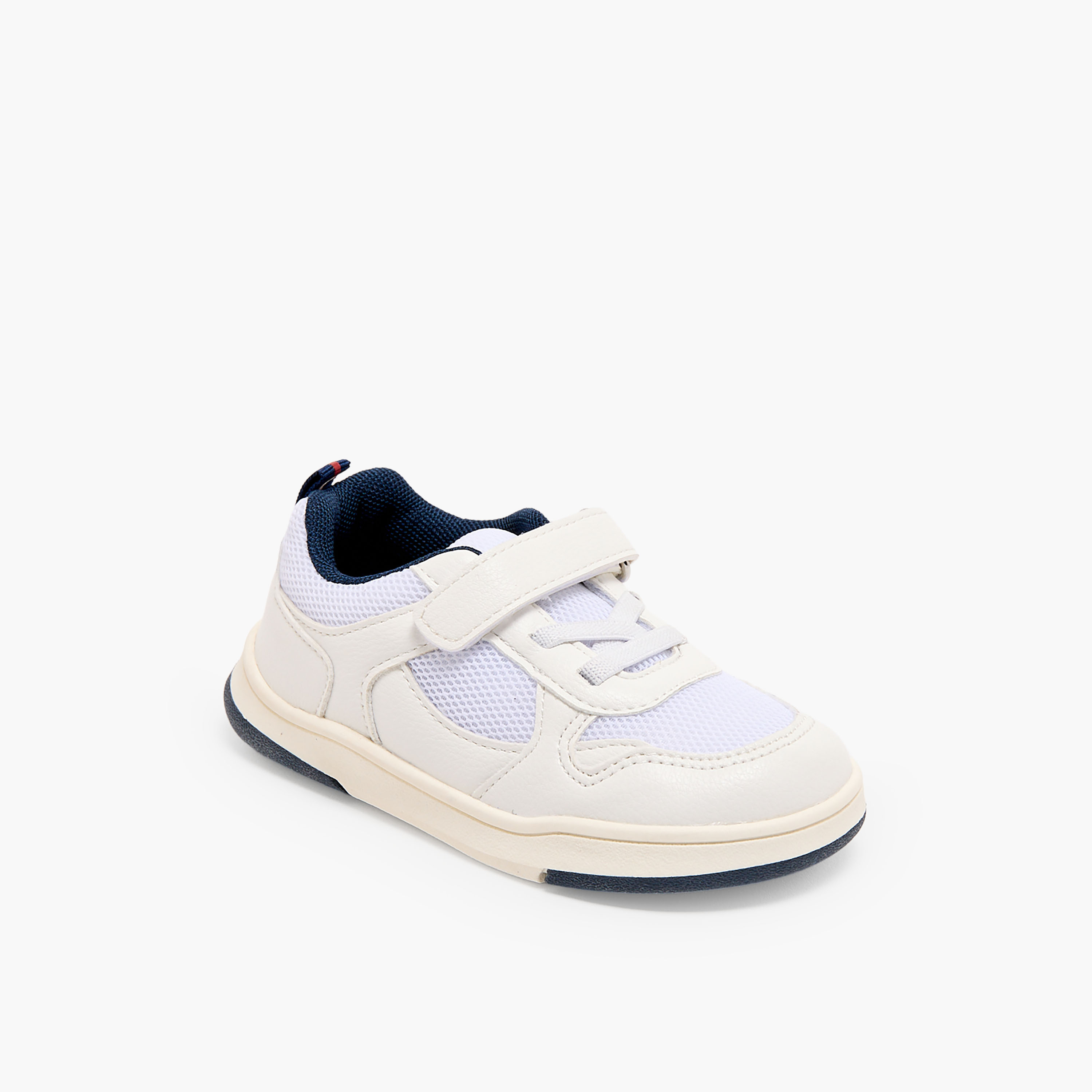 Juniors Boys Panelled Hook & Loop Ankle Sneakers-boys-shoes-sneakers-image-2