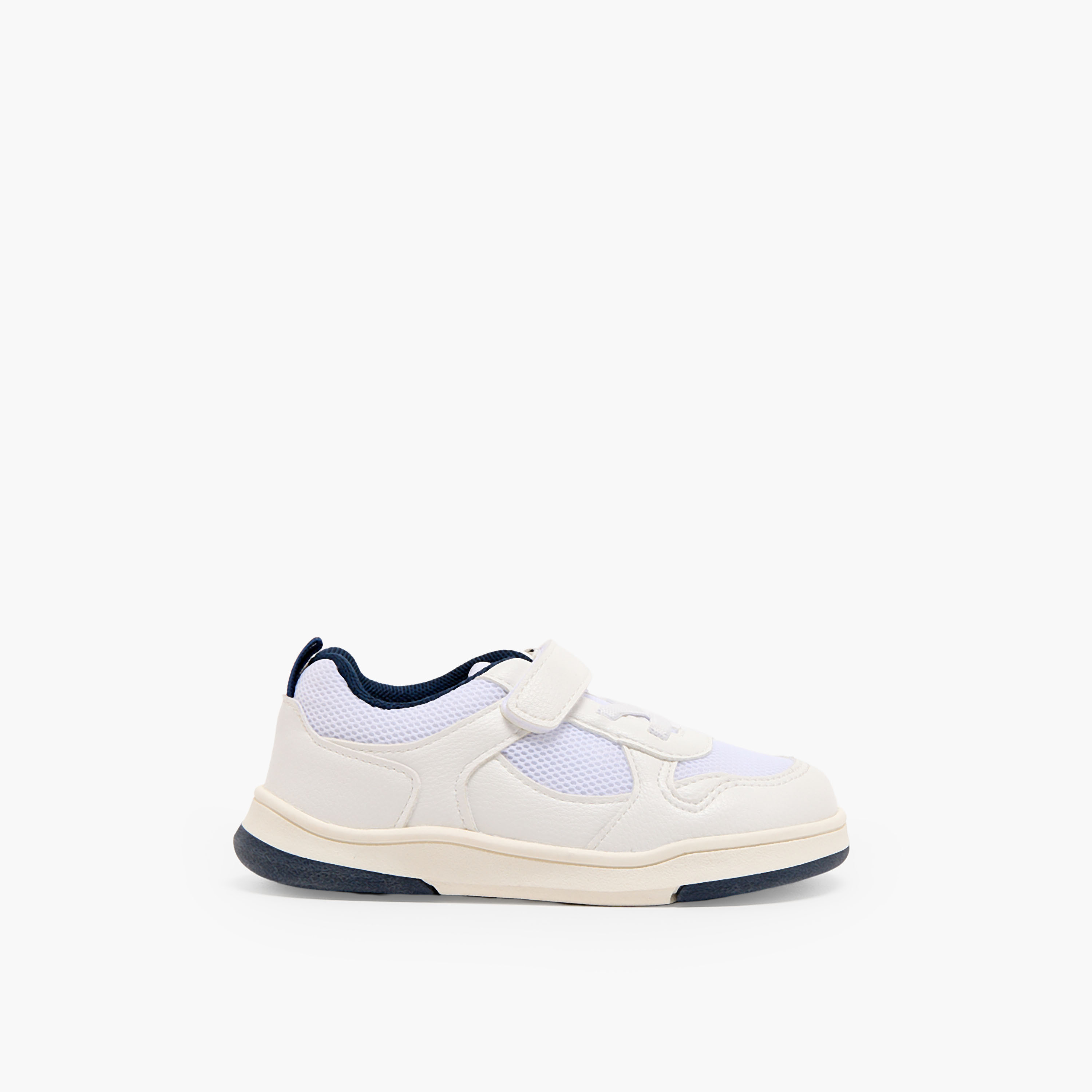 Juniors Boys Panelled Hook & Loop Ankle Sneakers-boys-shoes-sneakers-image-3