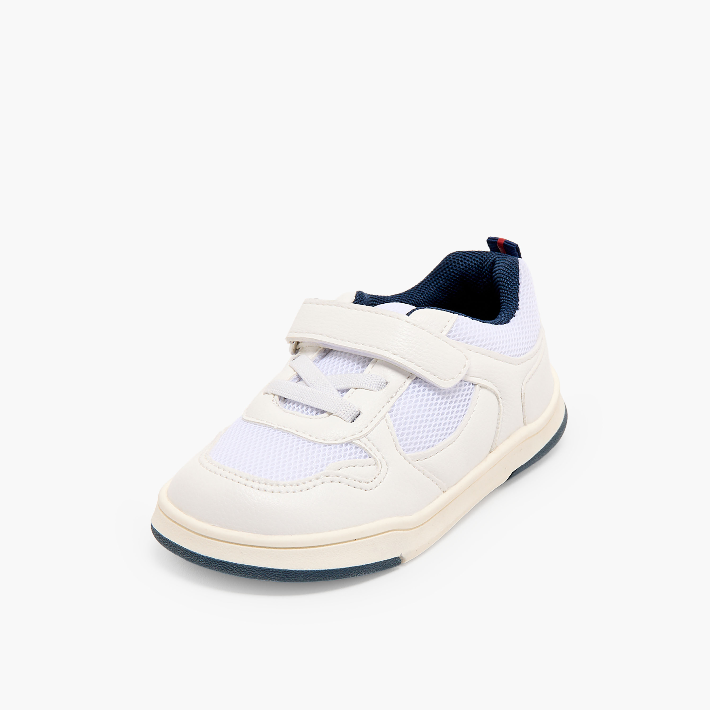 Juniors Boys Panelled Hook & Loop Ankle Sneakers-boys-shoes-sneakers-image-4