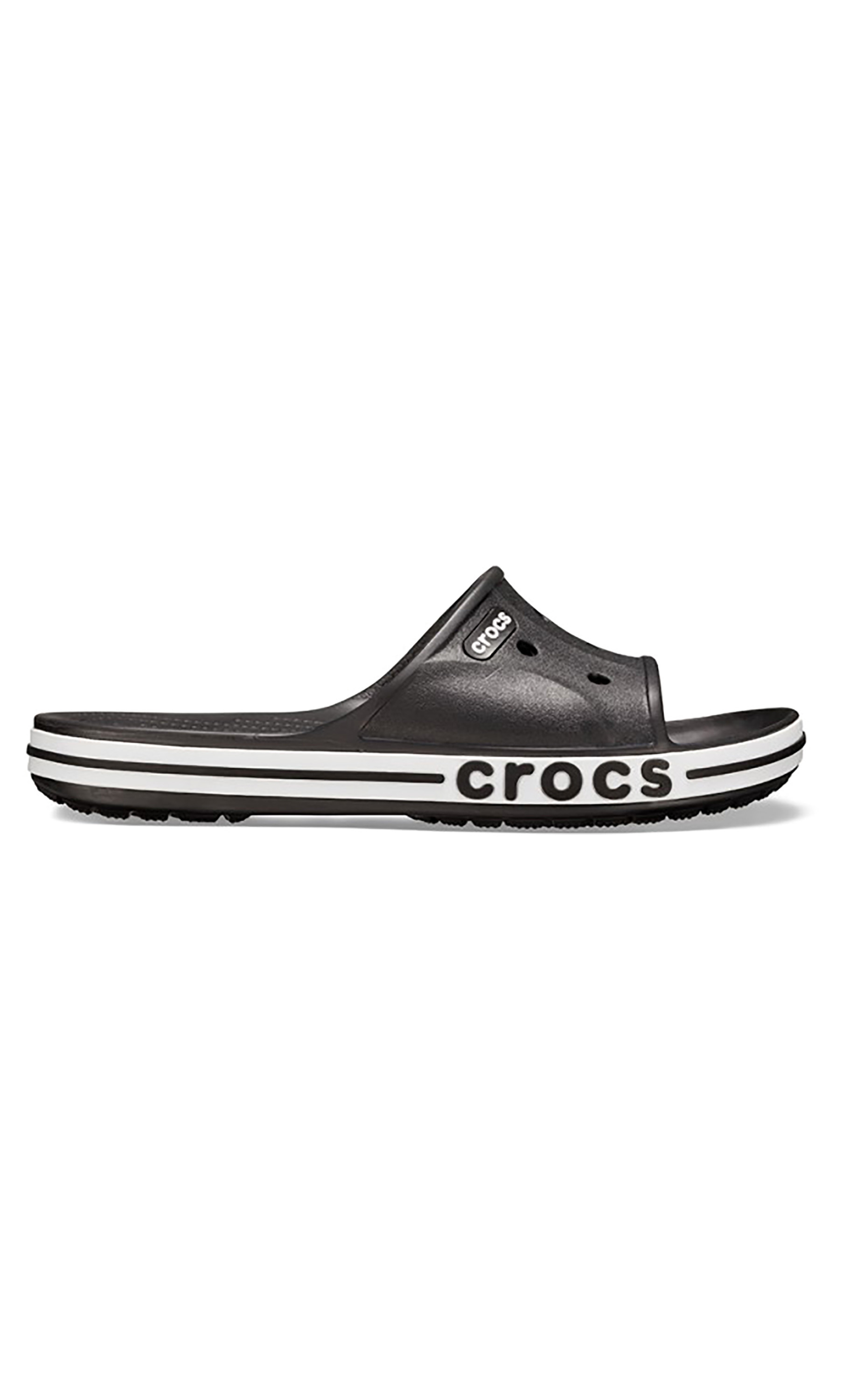 Crocs Unisex Black Bayaband Cut Out Detail Sliders-men-shoes-flipflopsandslides-image-2