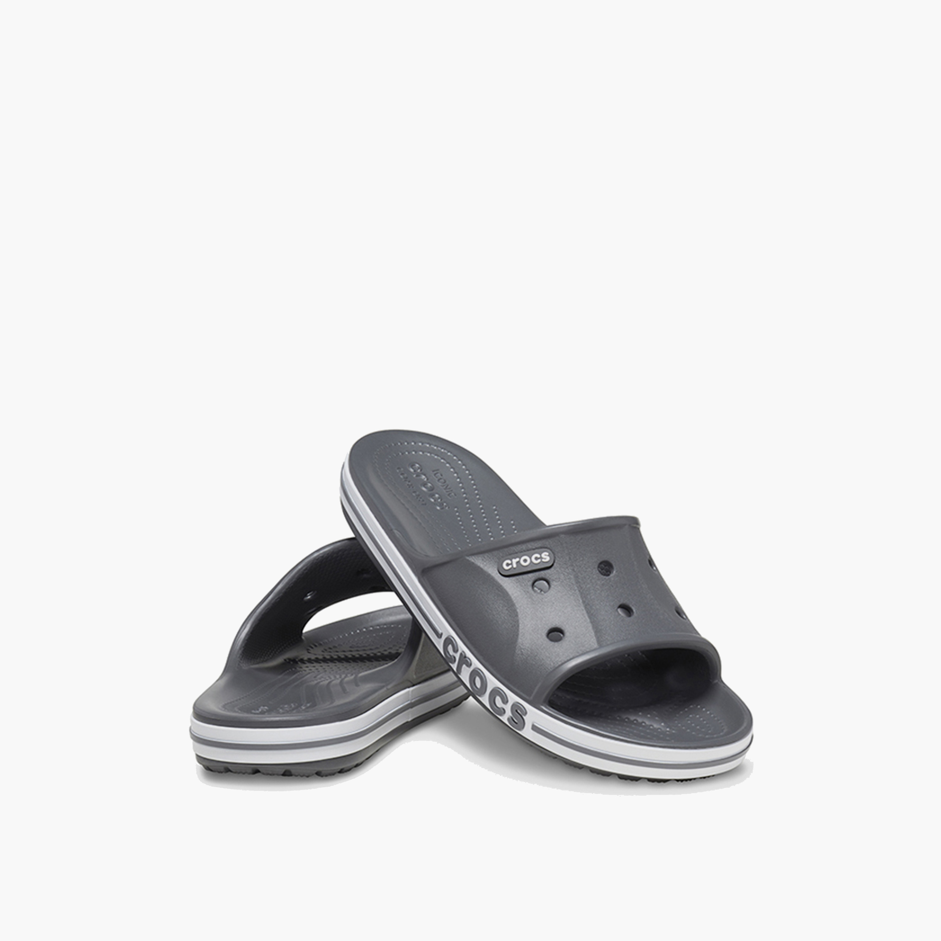 Crocs Unisex Slip On Bayaband Slides | 205392-0DA-women-shoes-flipflopsandslides-image-1